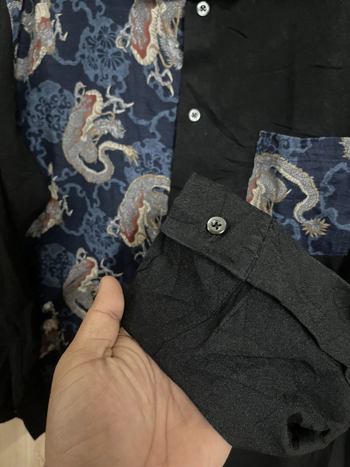 Japanese Brand Vintage Yakuza Shirt XL Made in Japan Dragon Gangster Rare Size US XL / EU 56 / 4 - 7 Thumbnail