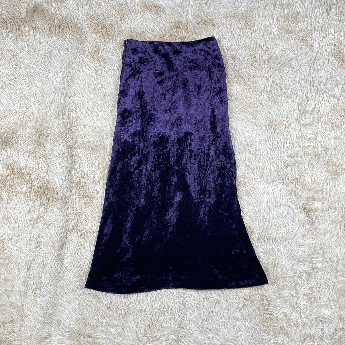 Yohji Yamamoto Yohji Yamamoto - Autumn/Winter 1992 - Velvet Skirt Size 26" / US 2 / IT 38 - 3 Thumbnail