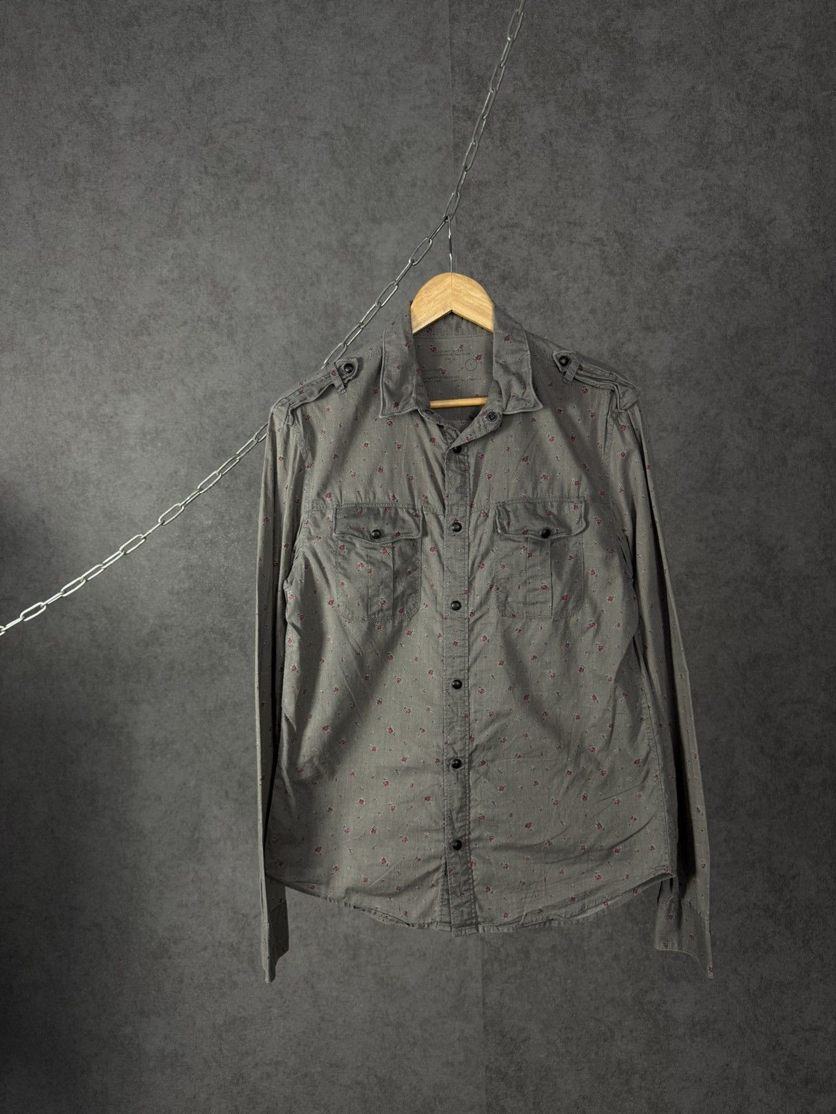 Allsaints Allsaints vintage designer crazy shirt Size US S / EU 44-46 / 1 - 1 Thumbnail