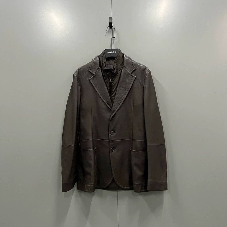 Prada Prada Two-in-one leather jacket 2503-Nextarrow Size US M / EU 48-50 / 2 - 1 Thumbnail