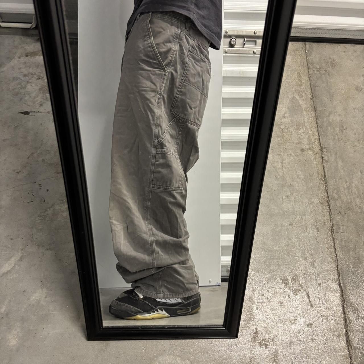 Vintage Crazy Vintage Y2K/2000s Baggy Faded Grey Skater Carpenter Pants! 36x32 Size US 36 / EU 52 - 2 Thumbnail