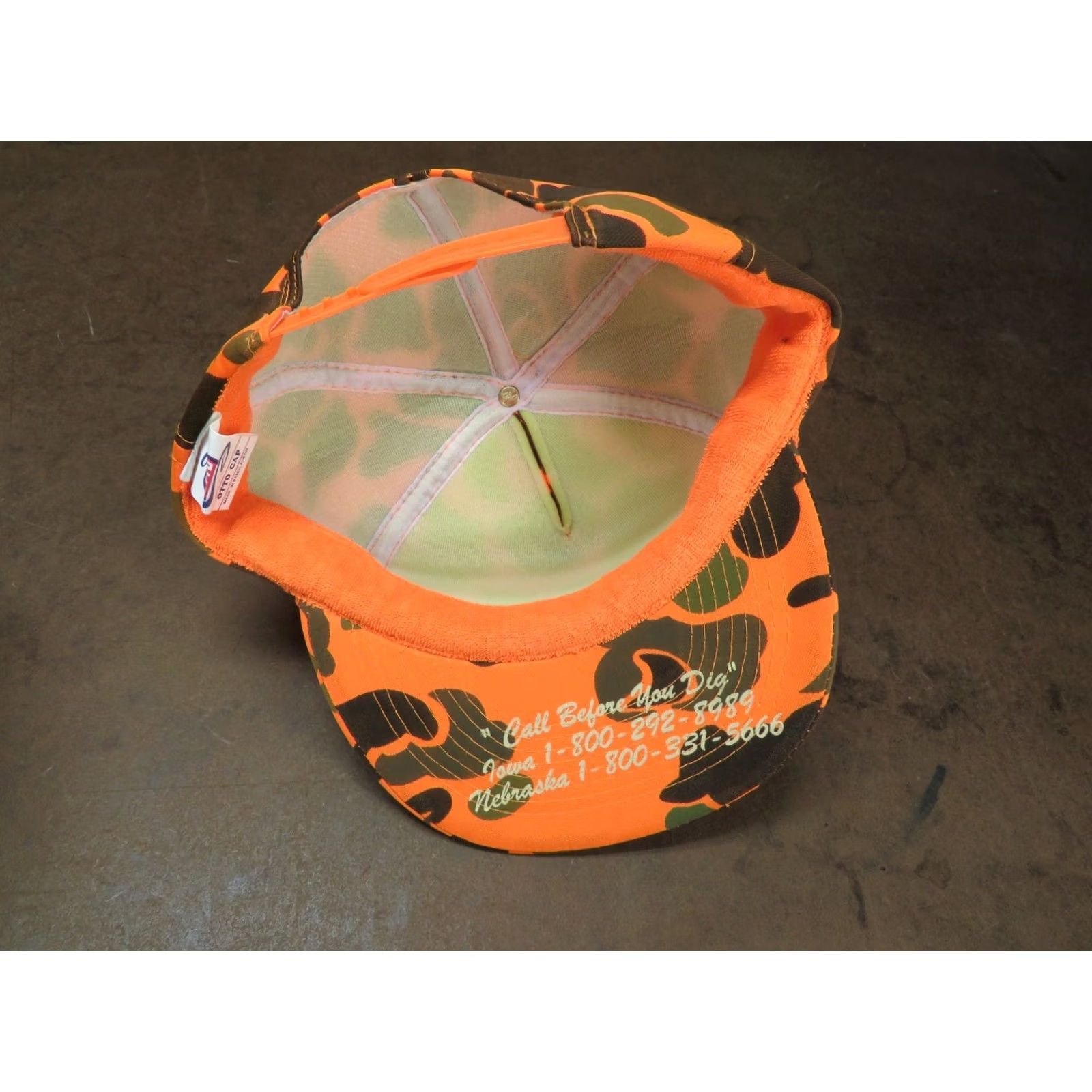 Vintage Sprint Phone Advertising Orange Camo Deer Hunting Vintage Snapback Hat Size ONE SIZE - 5 Thumbnail