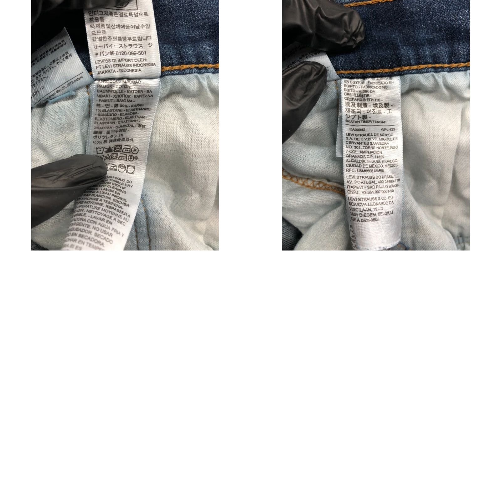 Levi's Levi's 559 Straight Jeans Denim Blue 38x30 Mens Regular Mid Rise 5-Pocket Belt Loops Distressed No Vintage No Size US 38 / EU 54 - 9 Thumbnail