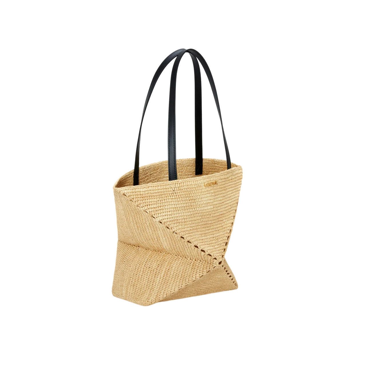 Loewe LOEWE Puzzle Medium Fold $1990 Natural Raffia Tote Bag New & Size ONE SIZE - 2 Thumbnail