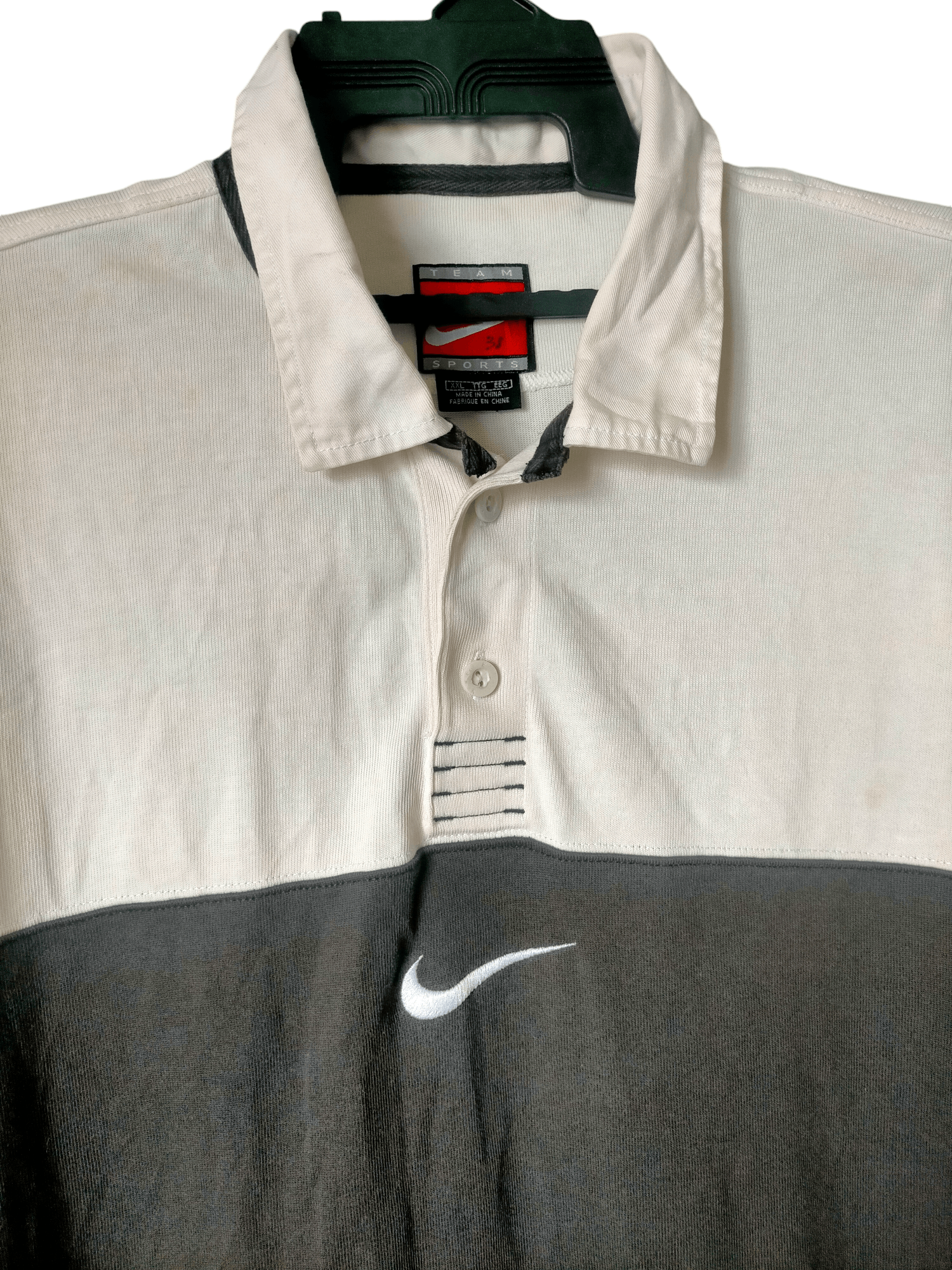 Nike Vintage Nike Center Polo Rugby Shirt Size US XXL / EU 58 / 5 - 3 Thumbnail