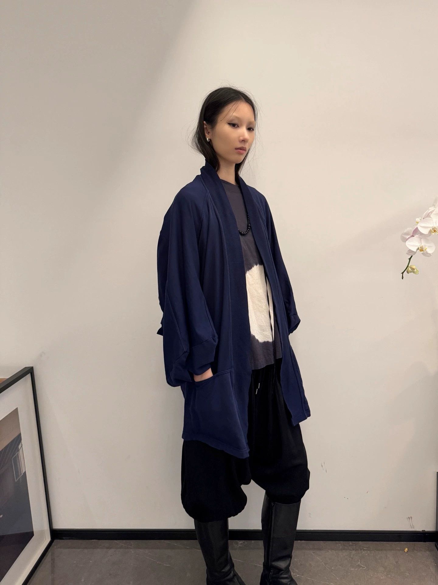 Vintage Dutch Brand Oversized Cocoon 7/8 Sleeve Vintage Cardigan Size S / US 4 / IT 40 - 2 Thumbnail