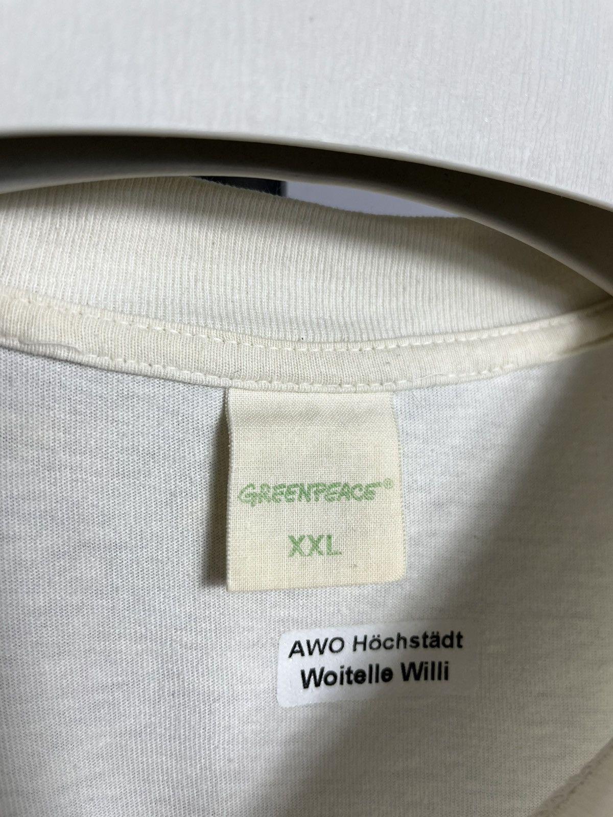 Vintage Greenpeace Hello Dolly Make Love Not Clones. Rare t-shirt Size US XXL / EU 58 / 5 - 7 Thumbnail