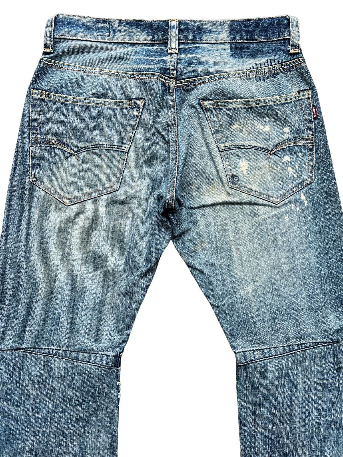 Japanese Brand BartackJapan Selvedge Patchwork Distressed Denim Jeans 32x32 Size US 32 / EU 48 - 6 Thumbnail