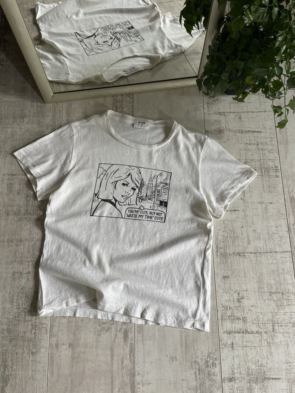RE/DONE RE/DONE Classic You’re Cute Tee White Size XS / US 0-2 / IT 36-38 - 1 Thumbnail