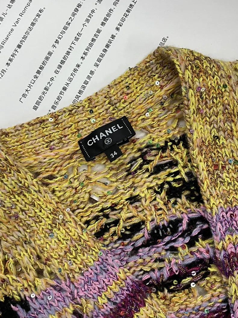 Chanel Chanel 24C Colour Sequin Coconut Grove Knitted Cardigan c Size XXS / US 00 / IT 34 - 3 Thumbnail