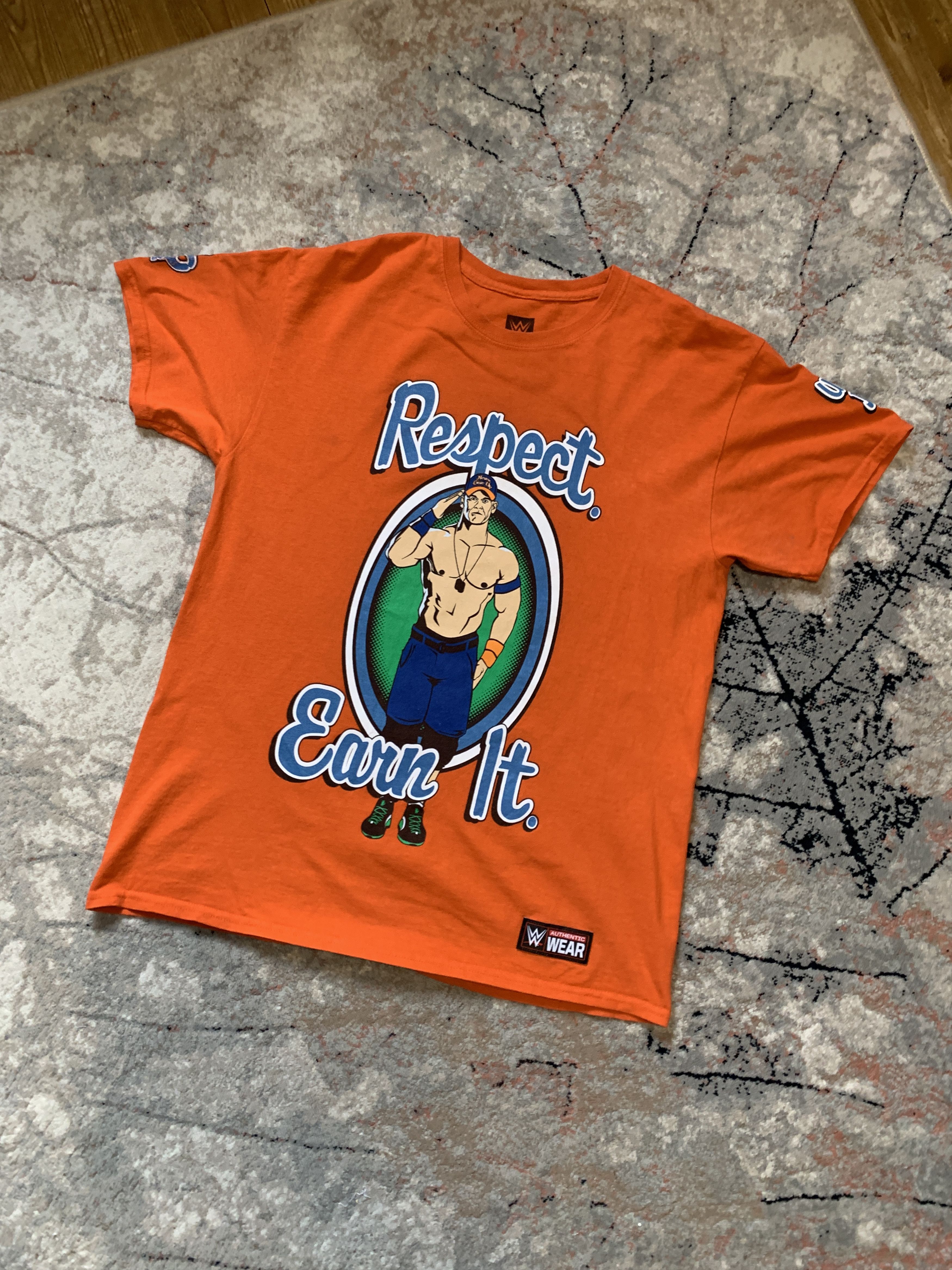 WWE × WWF WWE John Cena Respect Earn It Tee Size US L / EU 52-54 / 3 - 1 Thumbnail