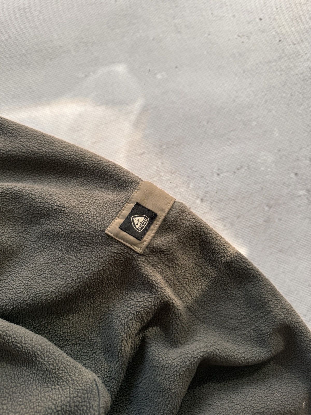 NIKE ACG TEDDY ZIP VINTAGE BASIC LOGO OVERSIZE SWEATSHIRT