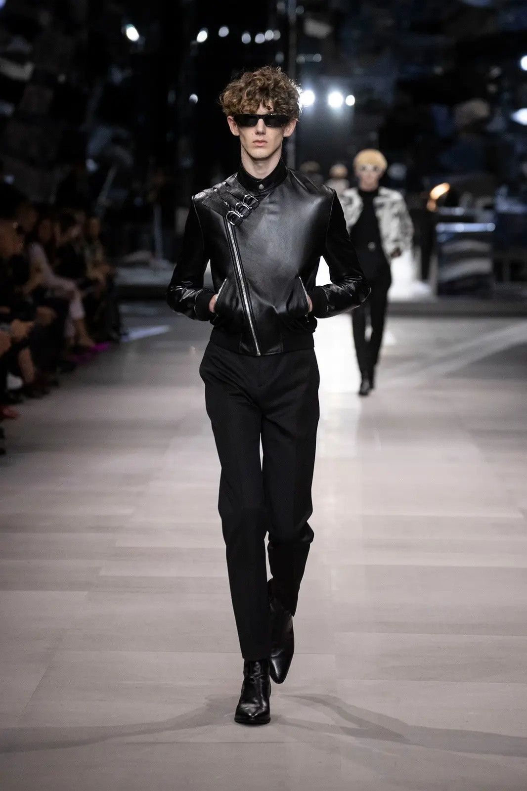 Celine × Hedi Slimane Rare Brand NEW Hedi Slimane Runway Sold Out Leather Jacket Size US M / EU 48-50 / 2 - 7 Thumbnail