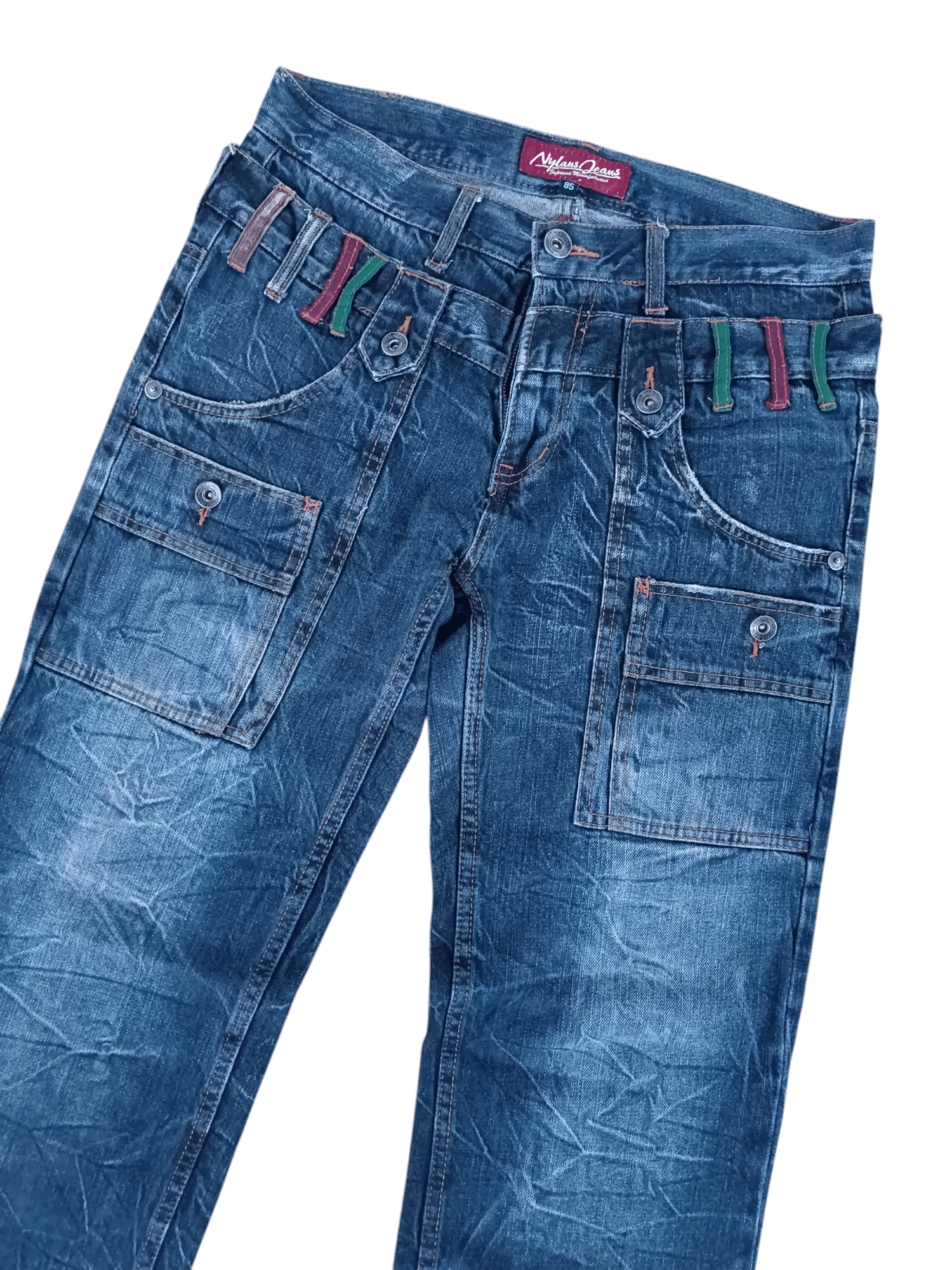 20471120 SICK DOUBLE WAIST Y2K NYLAUS BUSH PANT PUNK GRUNGE STYLE Size US 32 / EU 48 - 1 Thumbnail