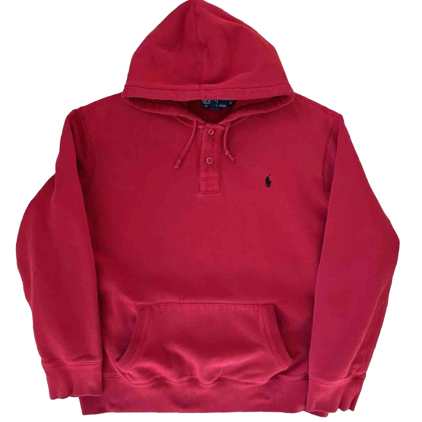 Polo Ralph Lauren VINTAGE Polo Ralph Lauren Hoodie XL Red 90s New York Streetwear RRL Mens Hoodie Size US XL / EU 56 / 4 - 2 Thumbnail