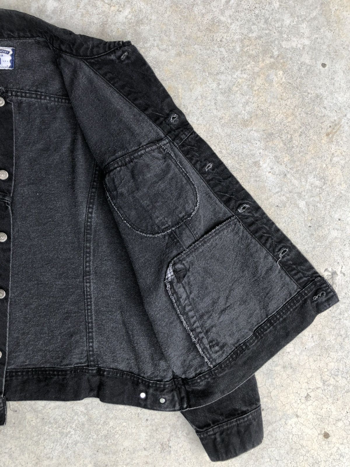 If Six Was Nine Vintage 90s Lee Denim Jacket Distressed Jeans Baggy Size US XL / EU 56 / 4 - 11 Thumbnail
