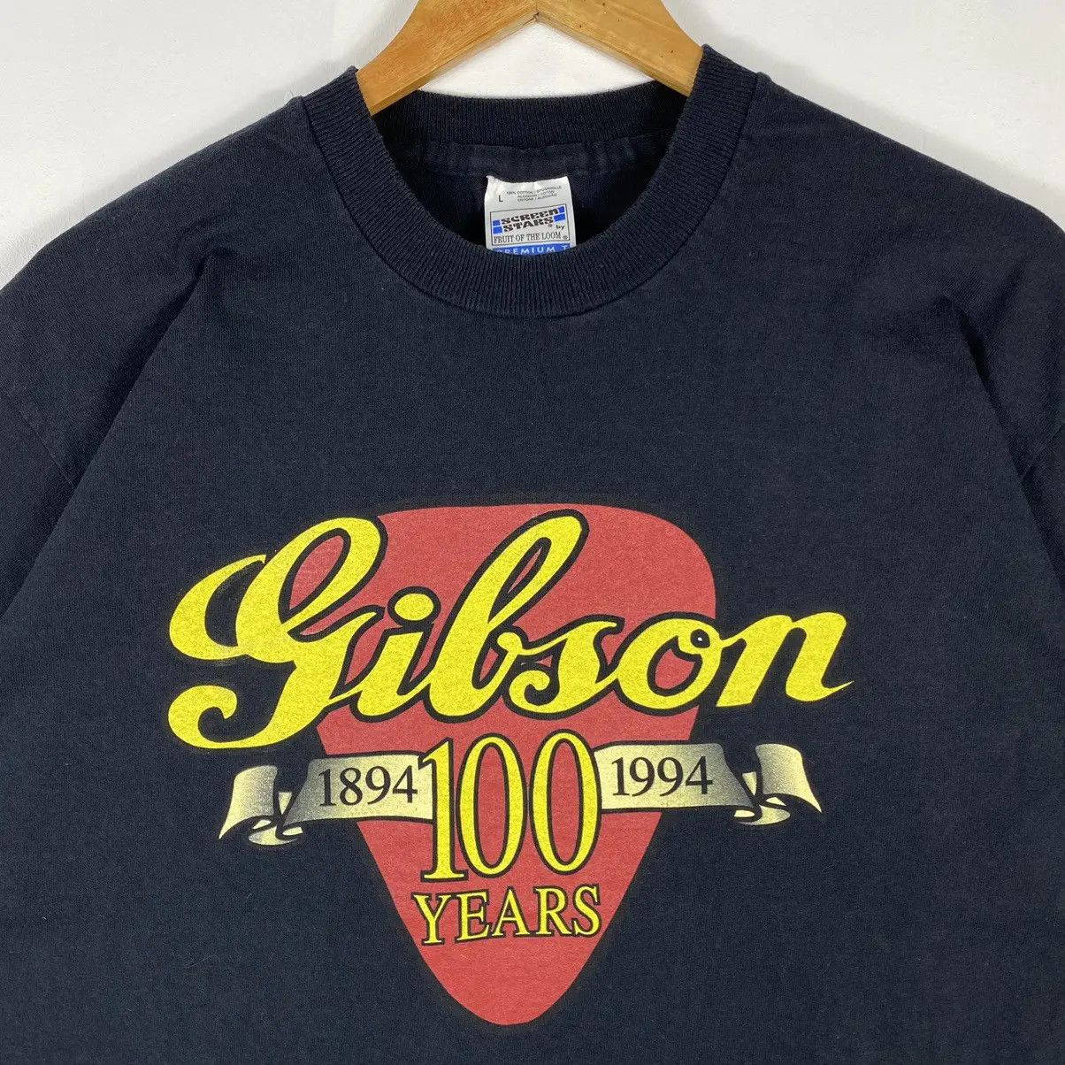 Vintage VINTAGE 90's GIBSON 100 YEARS ANNIVERSARY 1894-1994 TEE Size US L / EU 52-54 / 3 - 3 Thumbnail