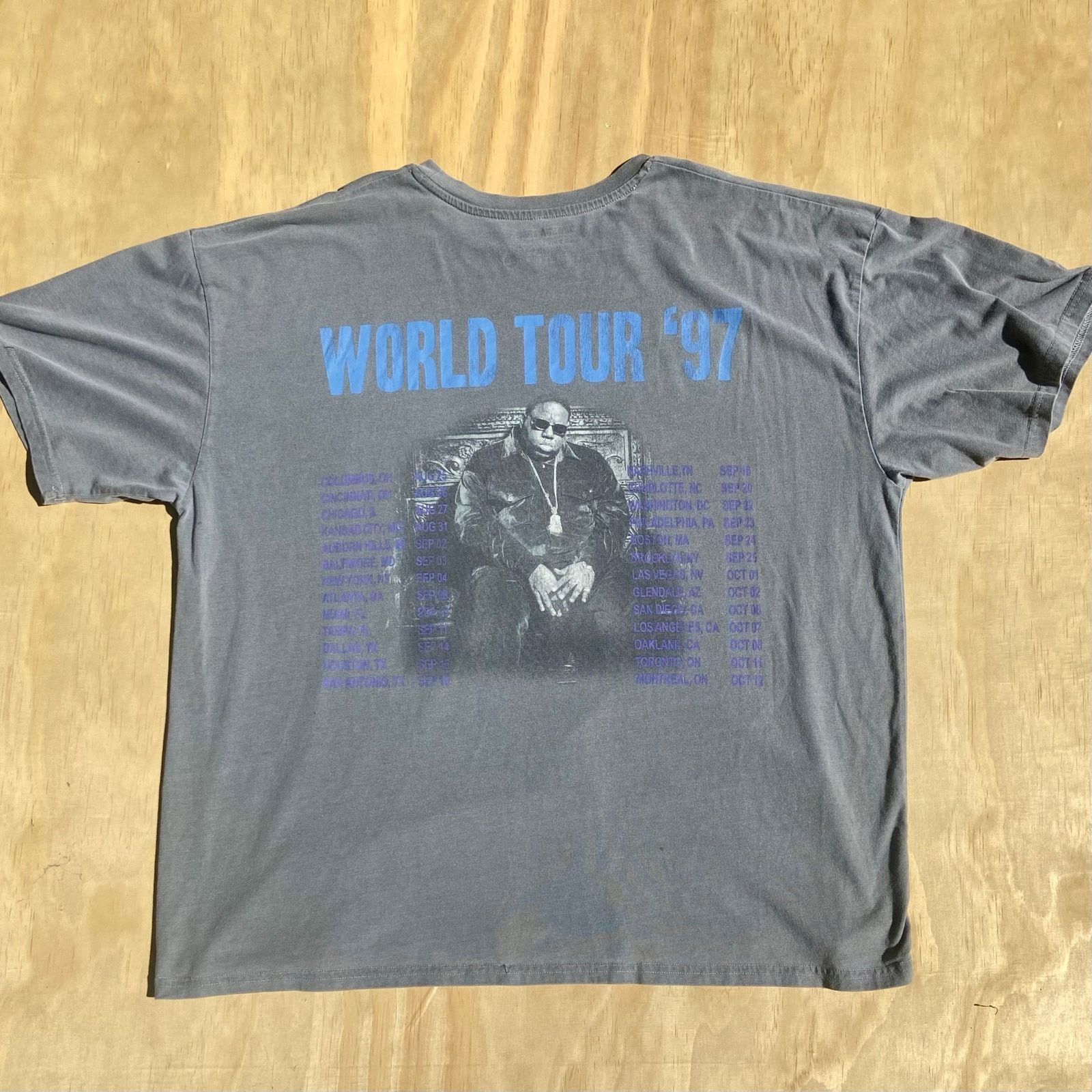 Vintage Notorious B.I.G. World Tour ‘97 Vintage T-shirt XL Size US XL / EU 56 / 4 - 3 Thumbnail