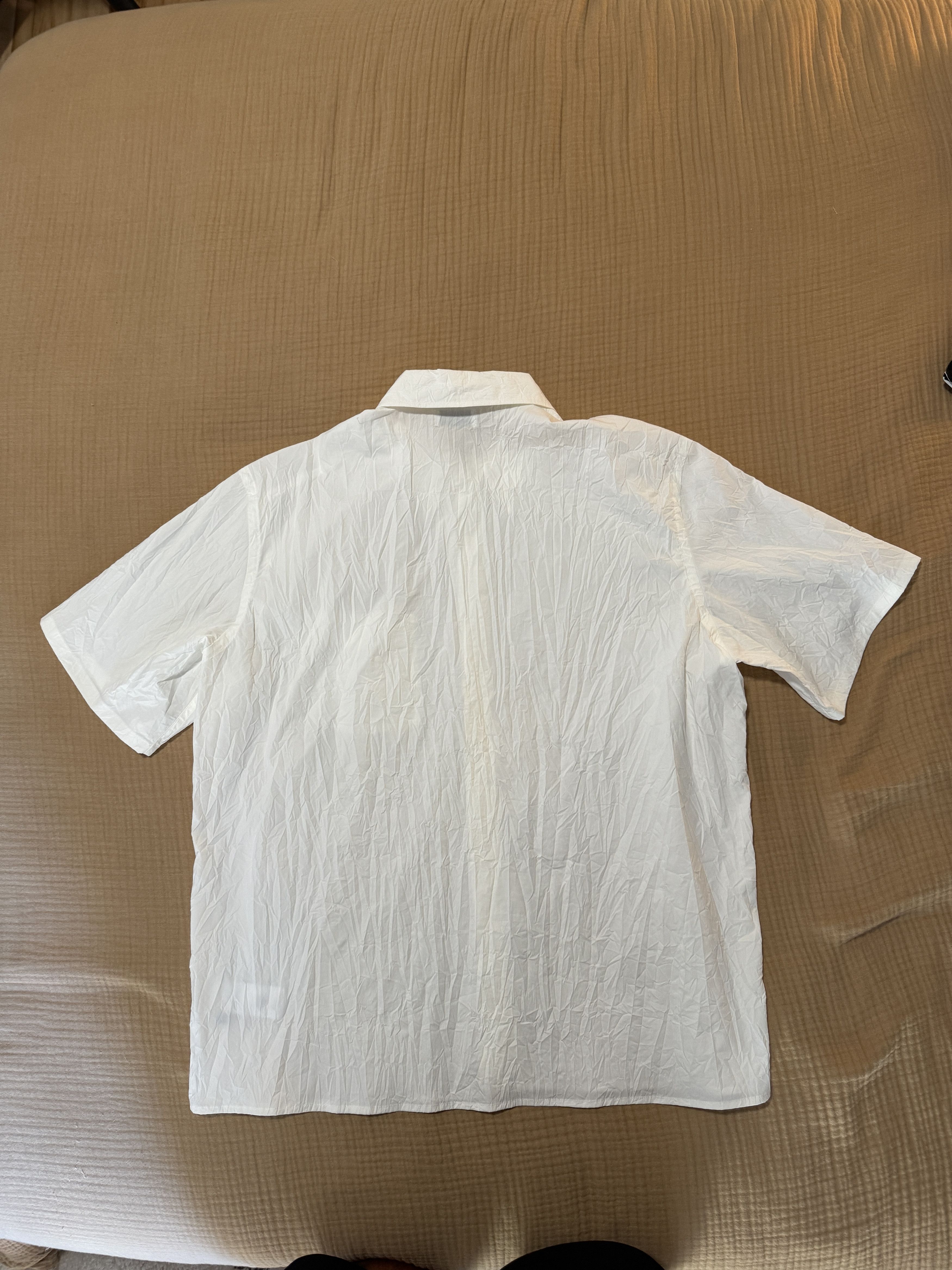 John Elliott Crinkle Short Sleeve Button Up Shirt Size US XL / EU 56 / 4 - 2 Thumbnail
