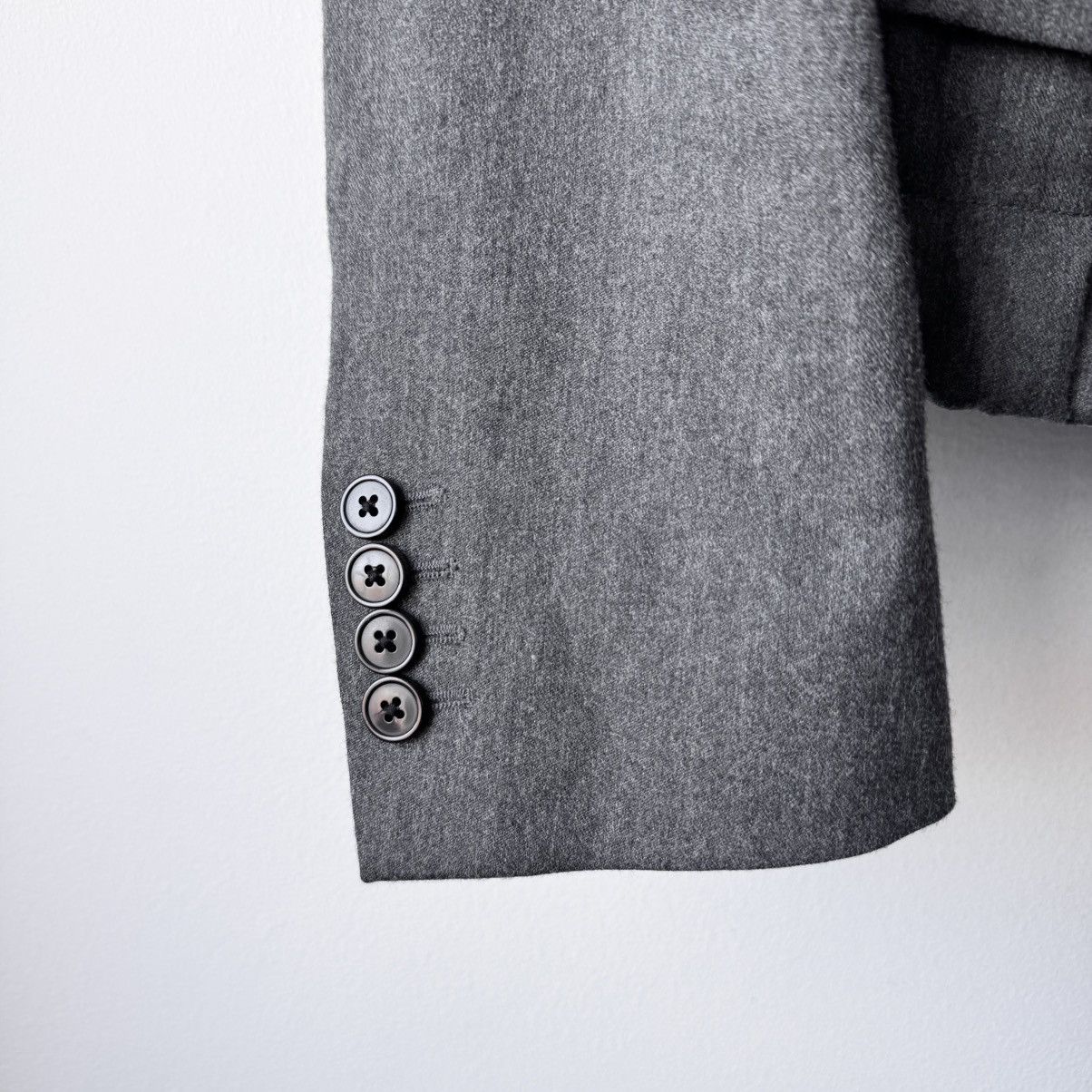Dries Van Noten Dries Van Noten FW2007 Gray Cropped Wool Blazer Jacket Size US M / EU 48-50 / 2 - 4 Thumbnail