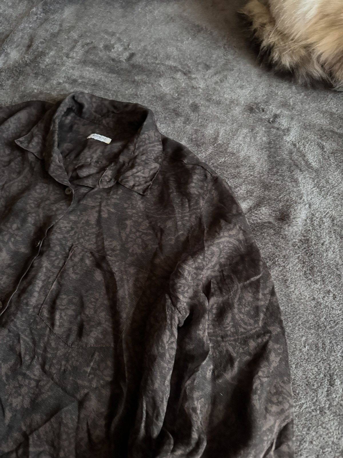 Aspesi Alberto Aspesi luxury silk printed shirt mesh silk Size M / US 6-8 / IT 42-44 - 5 Thumbnail