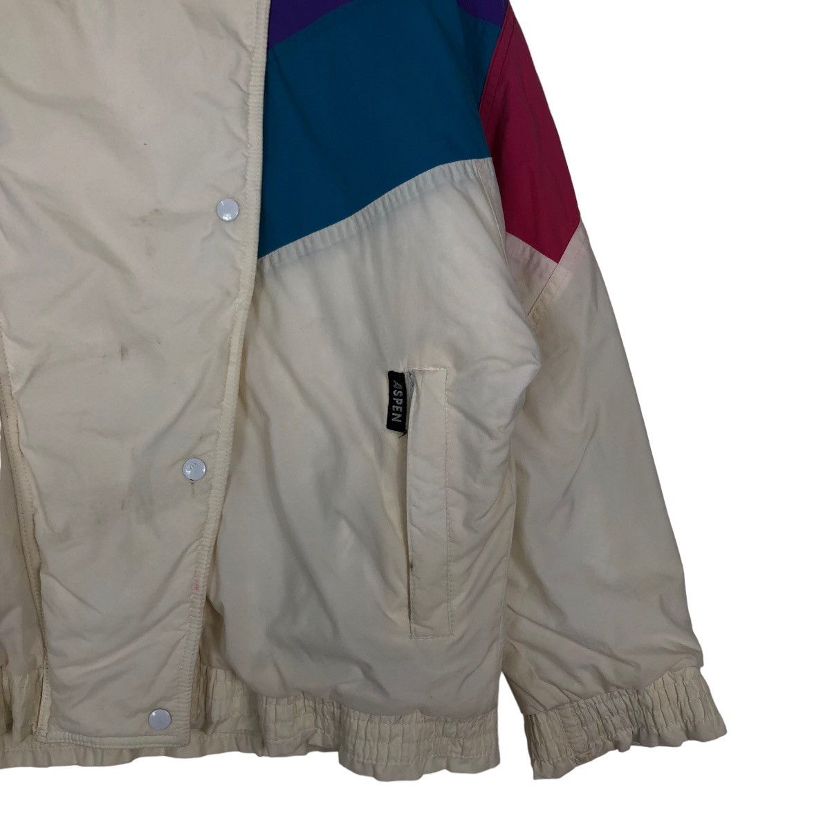 Japanese Brand 🔥Vintage Biker Jacket Aspen Japan Mix Colour Streetwear Size US M / EU 48-50 / 2 - 5 Thumbnail