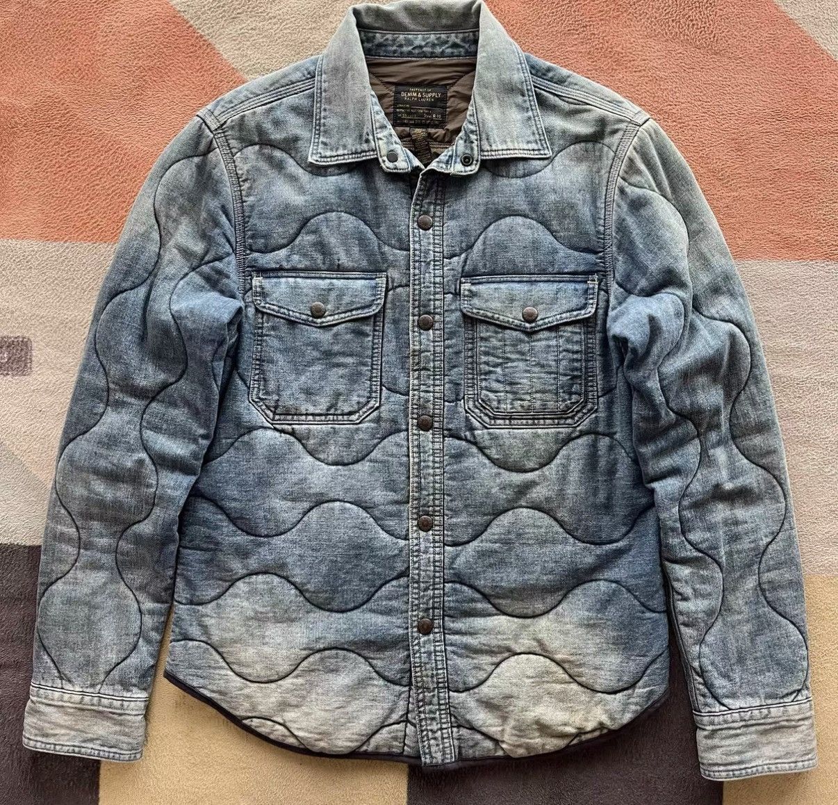 Denim & Supply Ralph Lauren Denim Supply Quilted Denim Shirt - Ralph Lauren K22 Size US S / EU 44-46 / 1 - 1 Thumbnail
