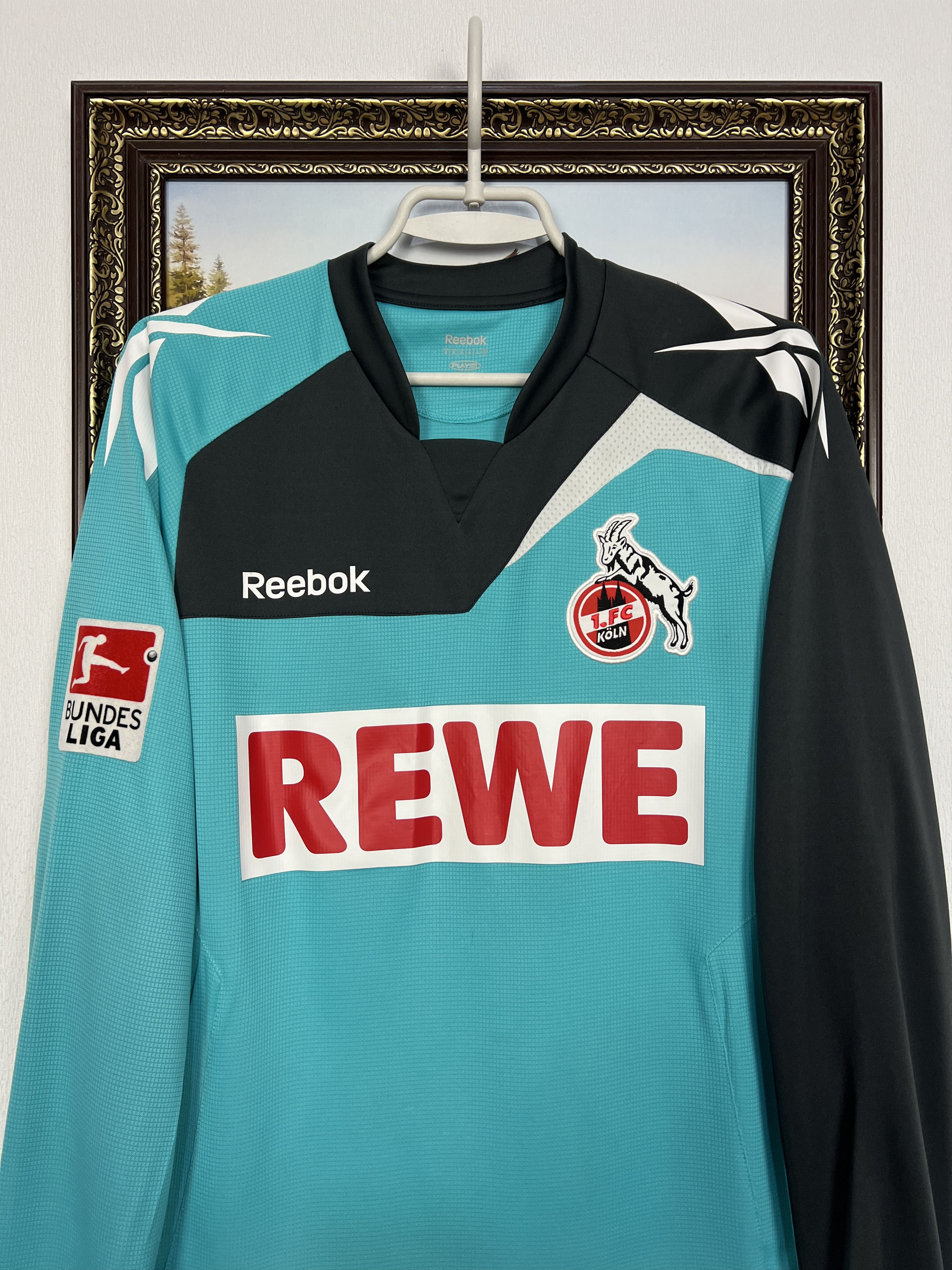 Reebok Koln Goalkeeper football shirt Soccer #1 Rensing Jersey Size US S / EU 44-46 / 1 - 2 Thumbnail