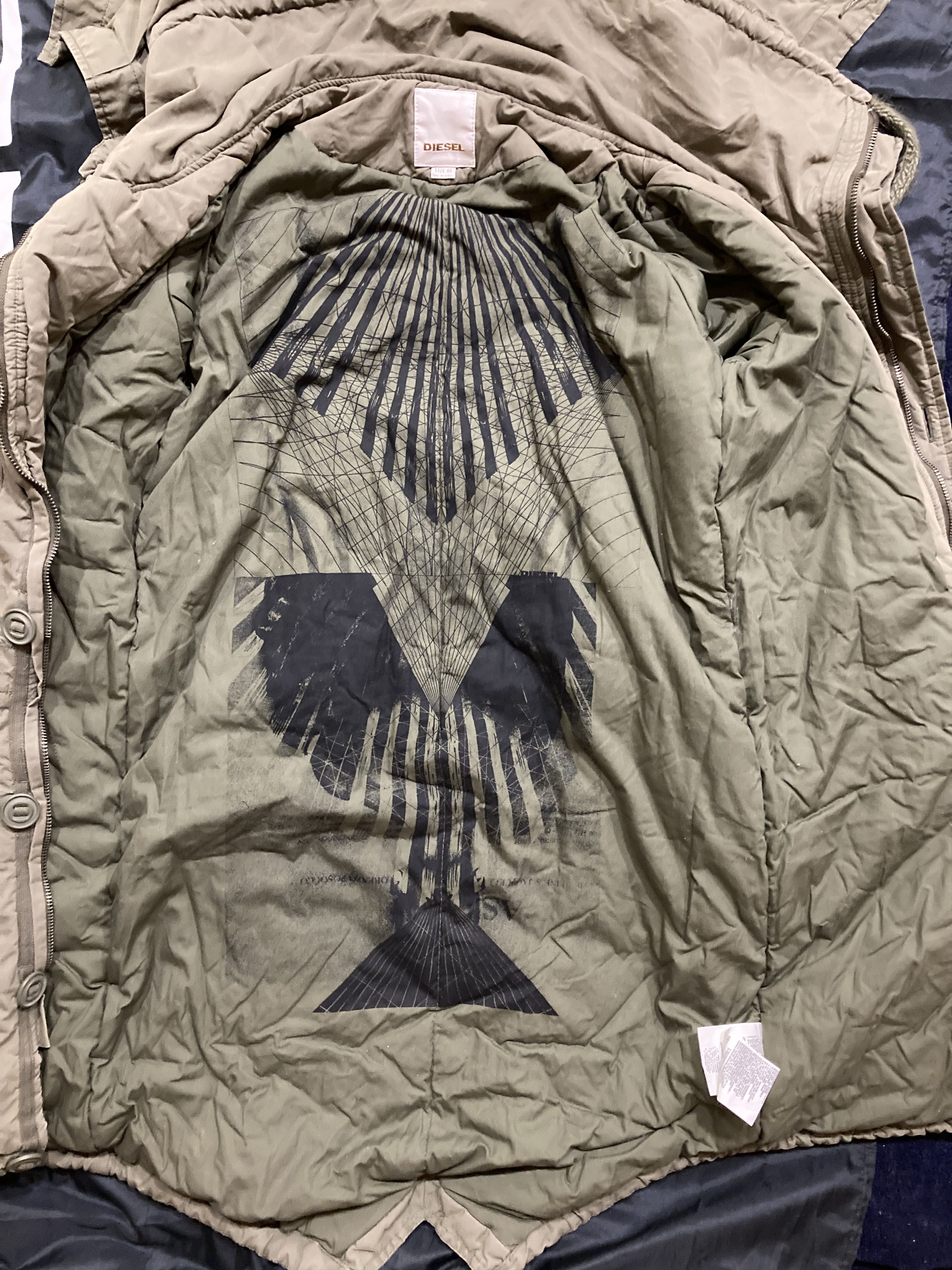 Diesel VINTAGE DIESEL LONG FISH TAIL PARKA JACKET Size US XS / EU 42 / 0 - 4 Thumbnail