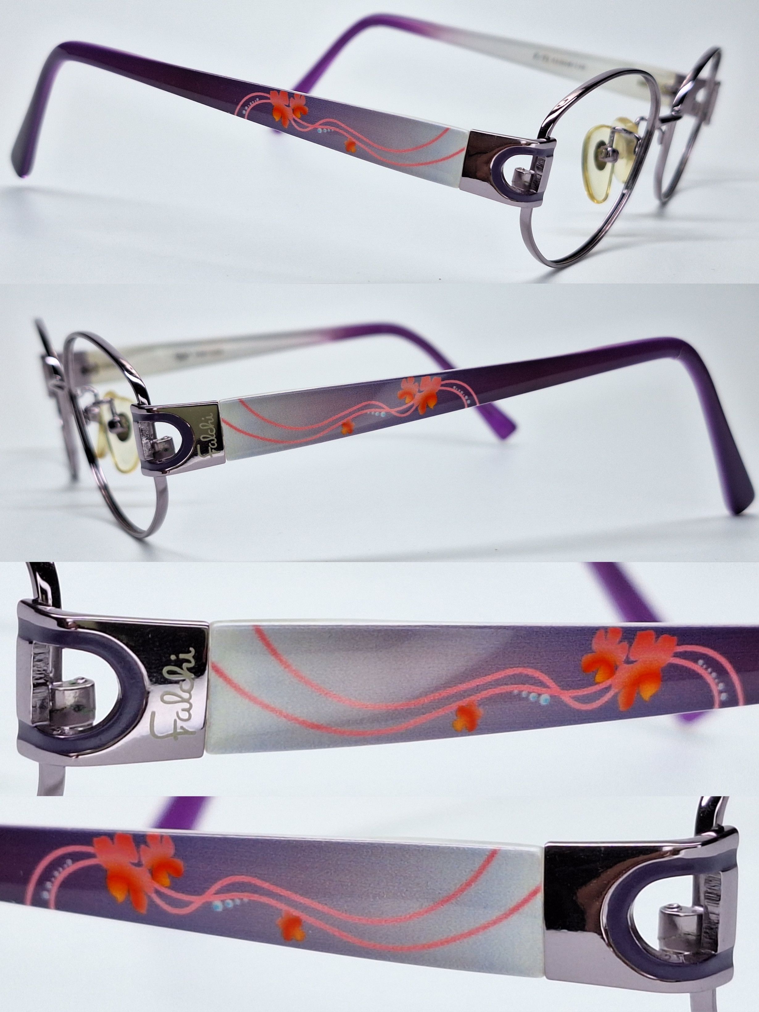 Other Falchi New York FNF1002 Flexible Titanium Eyeglasses Vintage Size ONE SIZE - 3 Thumbnail