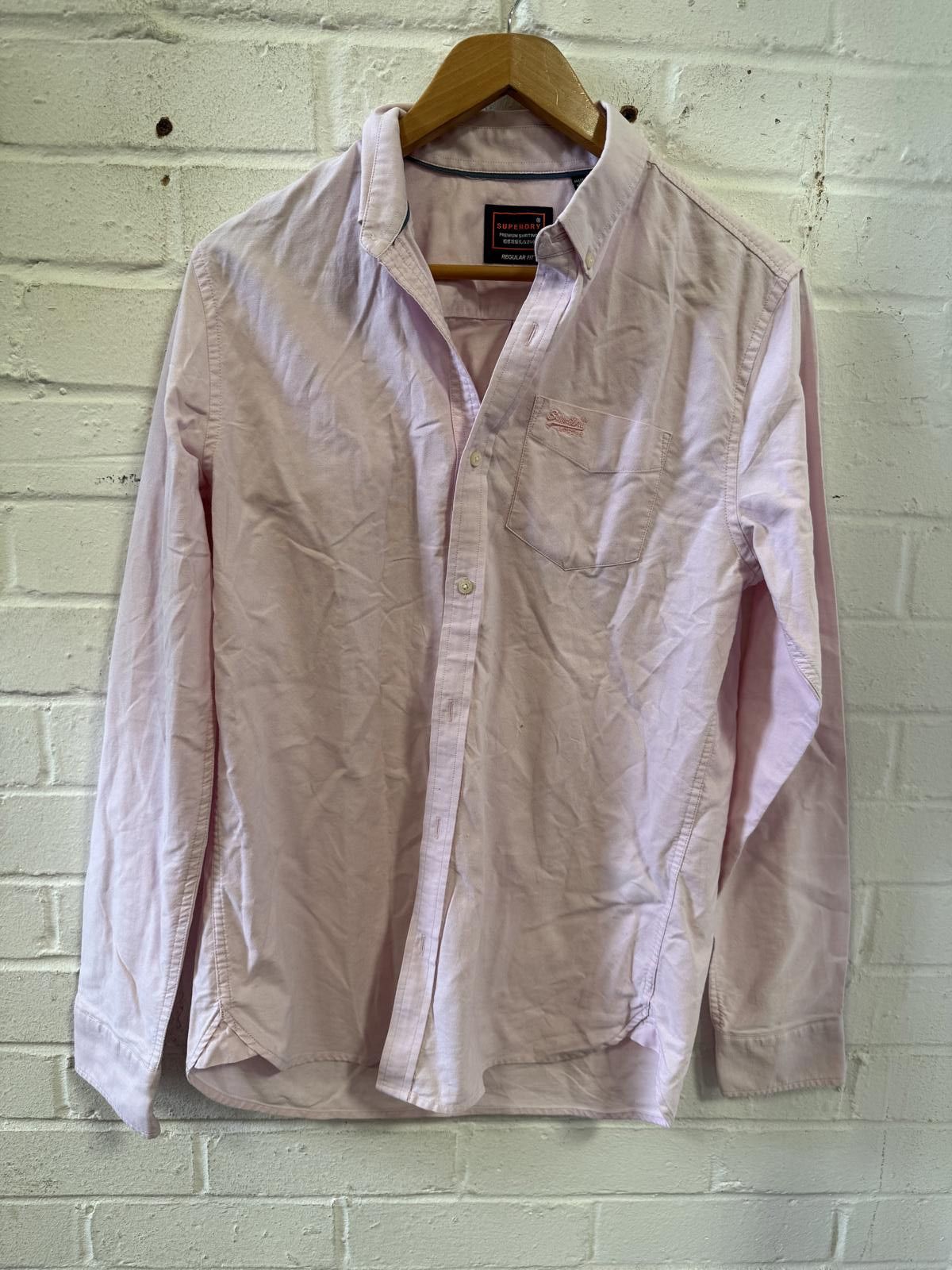Superdry Superdry Long Sleeve Shirt - Light Pink Size US S / EU 44-46 / 1 - 1 Thumbnail