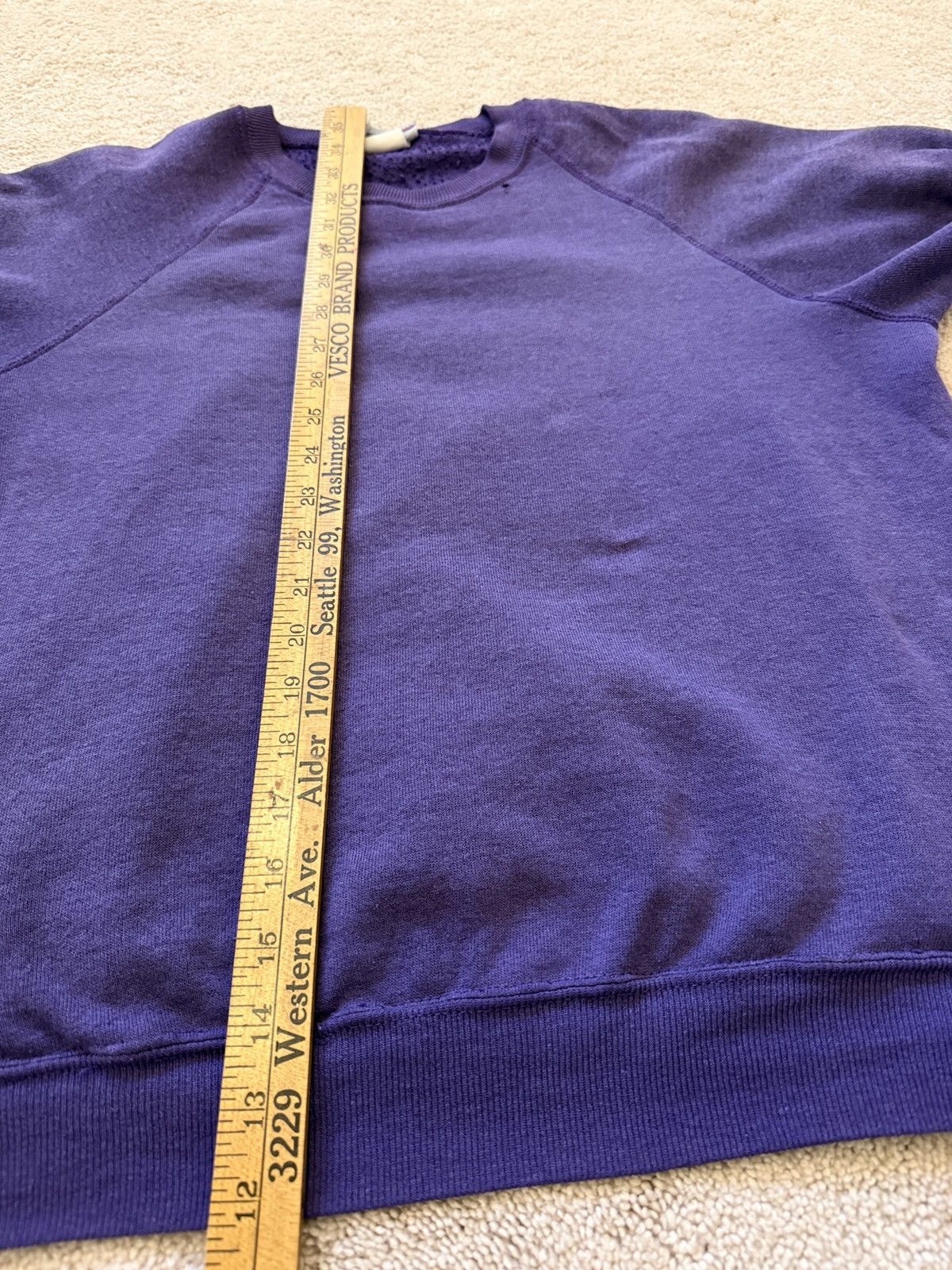 Blank Purple Grape Raglan, Men's (Size S) — image 2 of 6