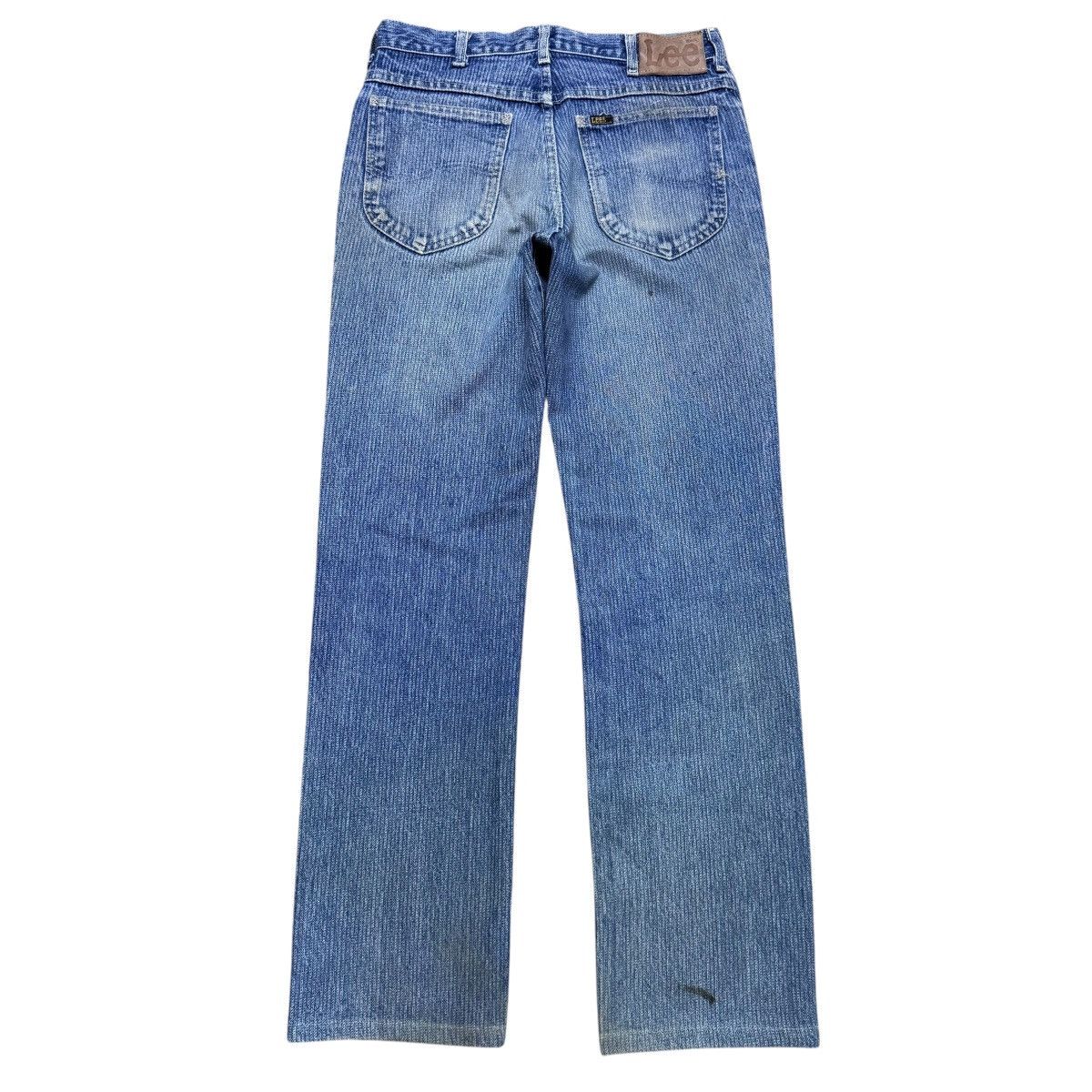 Lee Vintage 70s Lee Railroad Stripe Denim Jeans Mudwash Size US 30 / EU 46 - 2 Thumbnail
