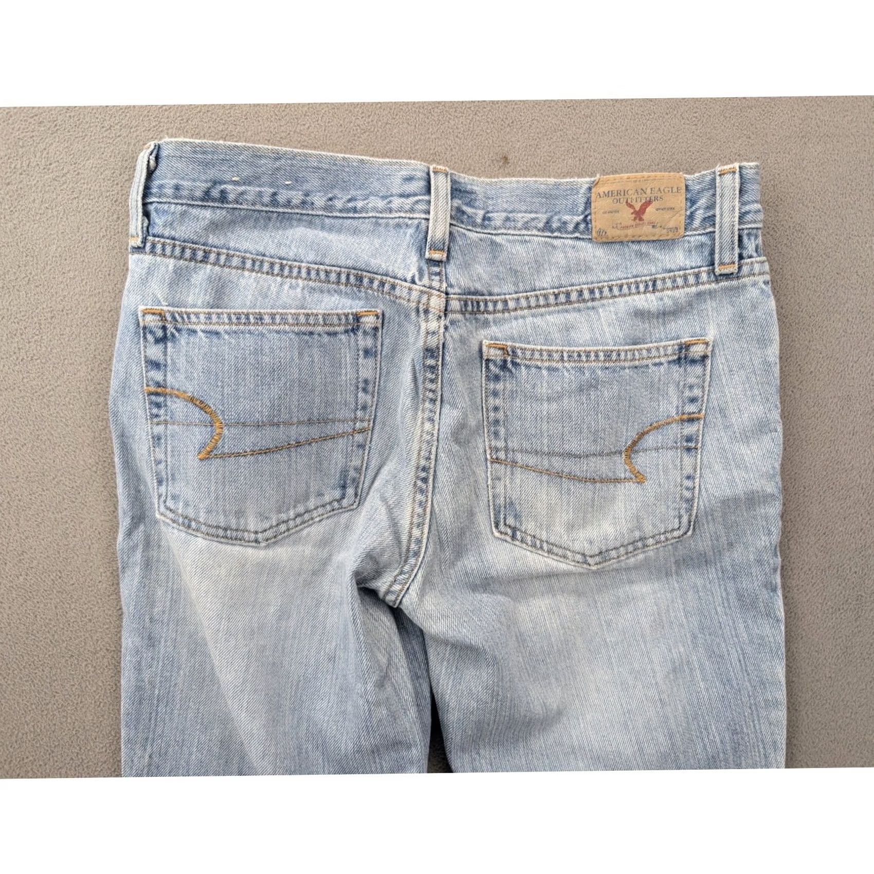 American Eagle Outfitters VINTAGE American Eagle Outfitters Denim Jeans Womens Bootcut 31x28 Light Wash Frayed Hem Jeans Size 24" / US 00 / IT 34 - 7 Thumbnail