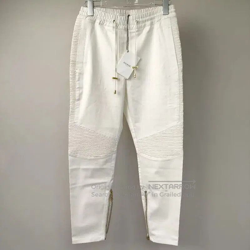 Balmain Balmain Off-White Cotton Women's Jeans . Size 23" - 1 Thumbnail