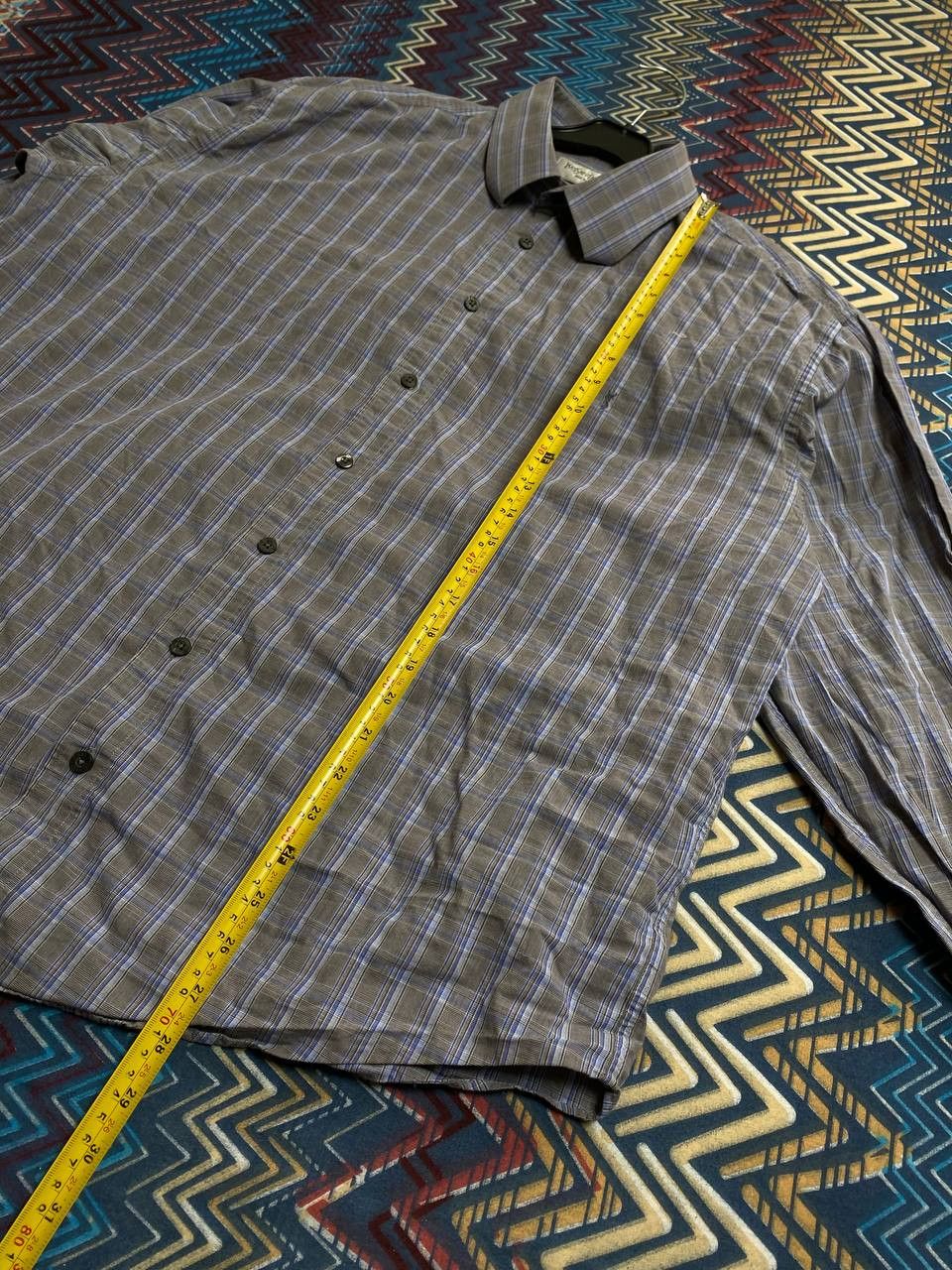 Vintage × Yves Saint Laurent Yves Saint Laurent YSL Mens Long Sleeve Striped Shirt Size US XXL / EU 58 / 5 - 9 Thumbnail