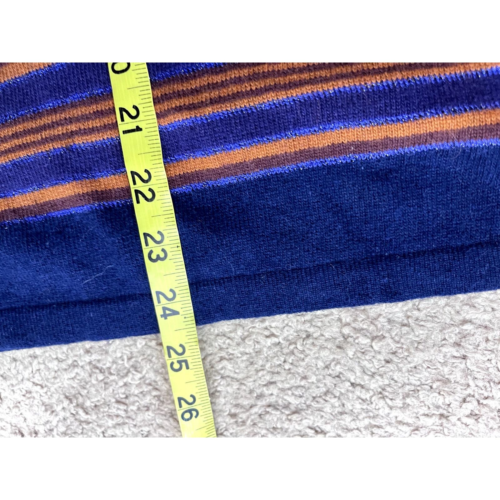Vintage Vintage Wool Jeanne Pierre Striped Women's Sweater L Size L / US 10 / IT 46 - 6 Thumbnail