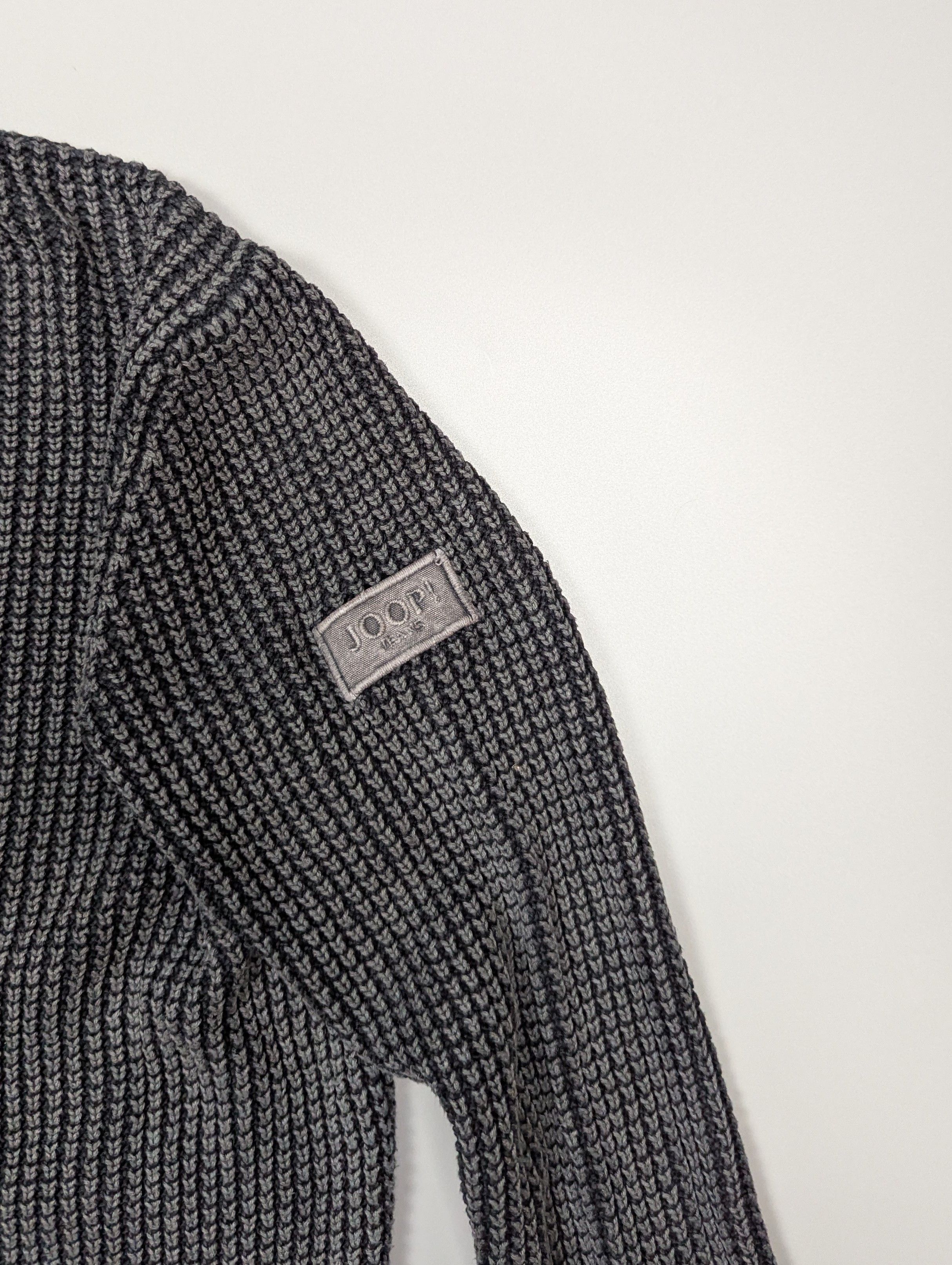 Joop! Joop! VTG Chunky Knit Sweater M Distressed Gray Size US M / EU 48-50 / 2 - 9 Thumbnail