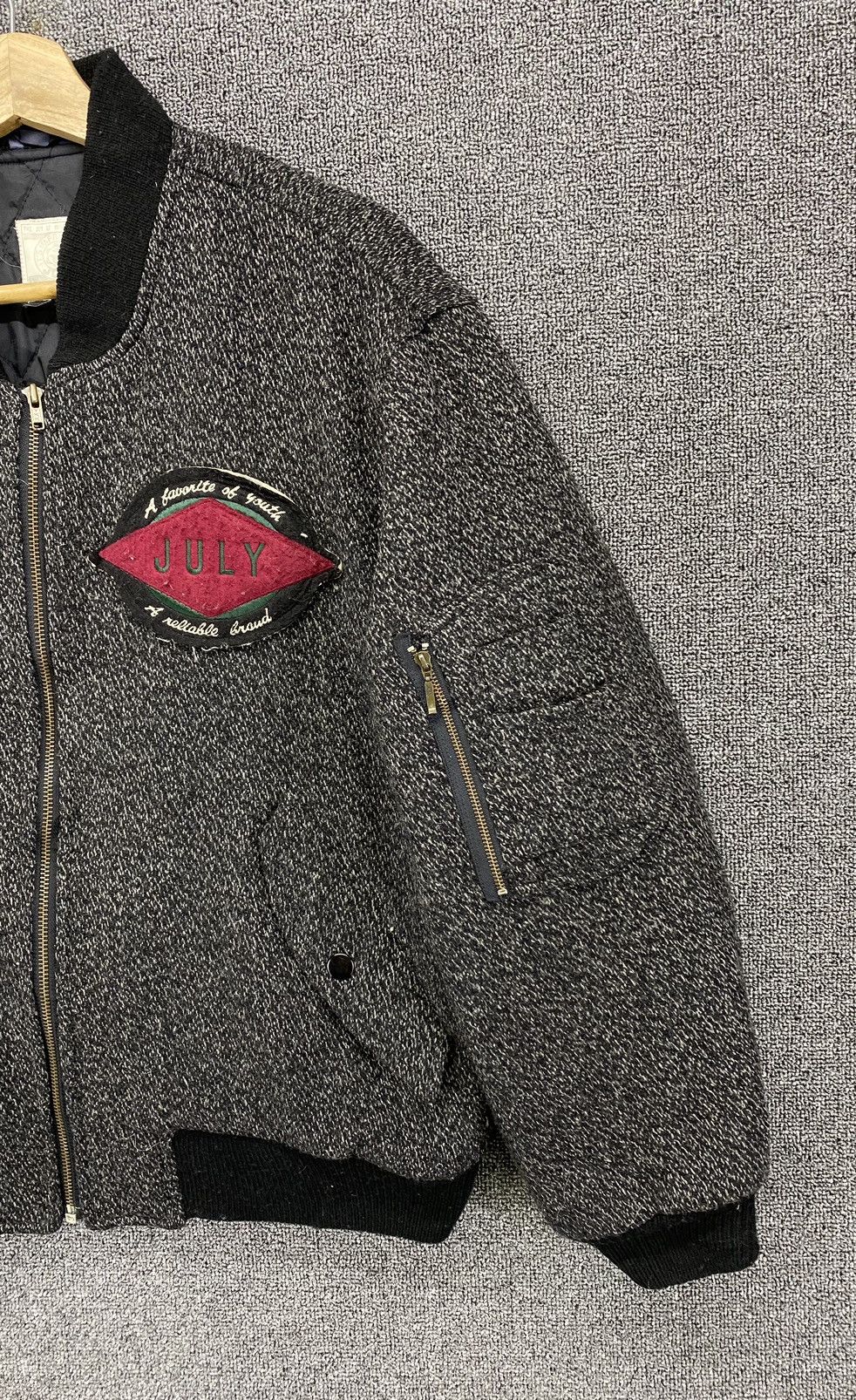 Japanese Brand Vintage July by Haward Wool Bomber Jacket Size US M / EU 48-50 / 2 - 4 Thumbnail