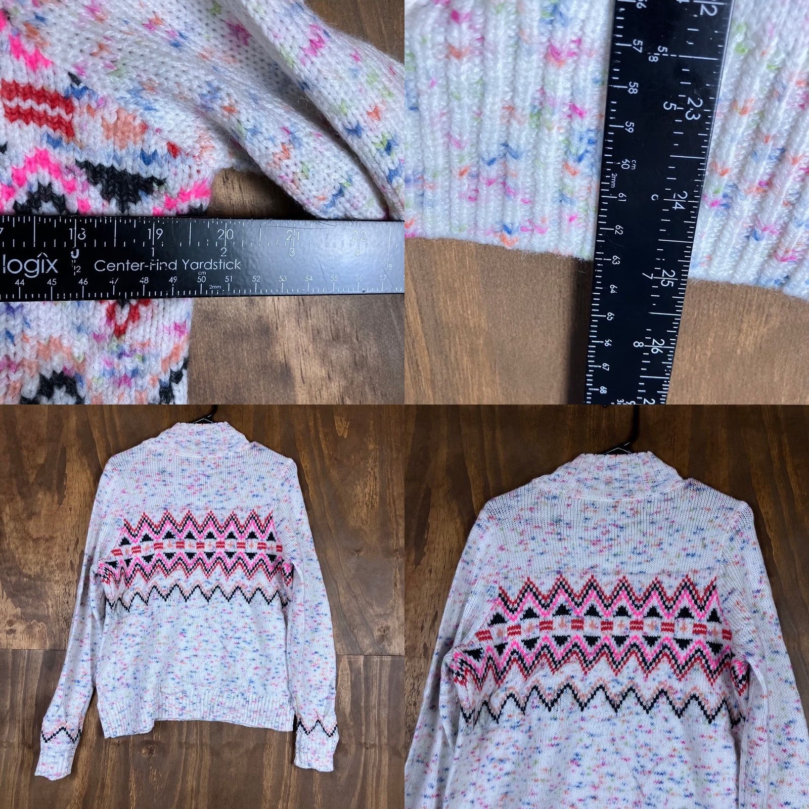 Loft LOFT Womens Sweater Multicolored Pattern Mock Neck Long Sleeve Knit Pullover Small Size S / US 4 / IT 40 - 8 Thumbnail