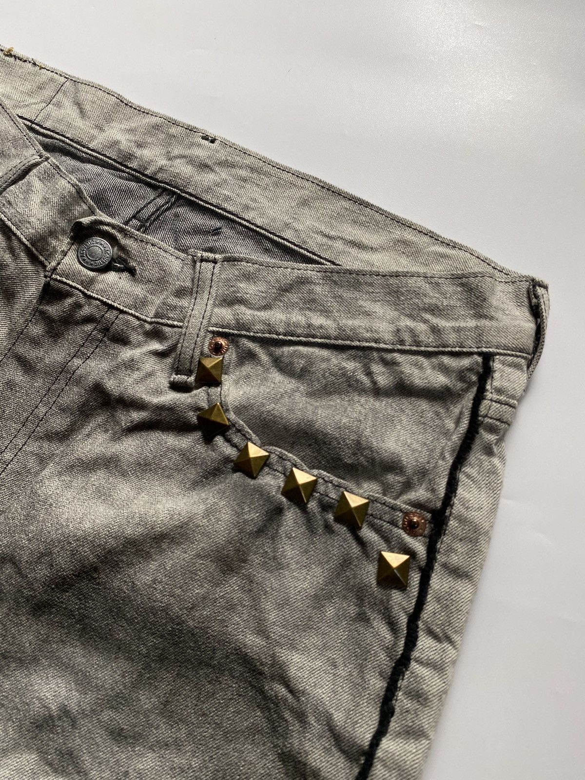 Le Grande Bleu (L.G.B.) Lace up acoustic smoke wash pant japanese brand Size US 32 / EU 48 - 11 Thumbnail