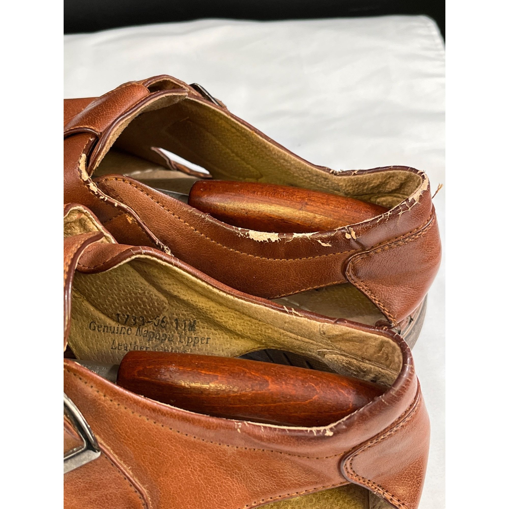 Other Carlo Pradi Mens Browns Leather Sandals Size 11M SKU 6369 Size US 11 / EU 44 - 8 Thumbnail