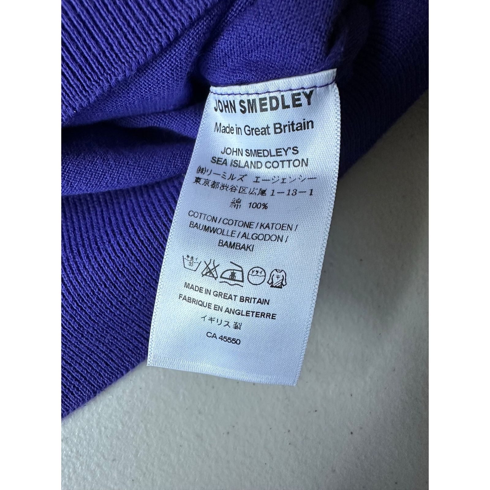 John Smedley NWT John Smedley XXL Crew Neck Sweater Purple Fine Knit Size US XXL / EU 58 / 5 - 4 Thumbnail