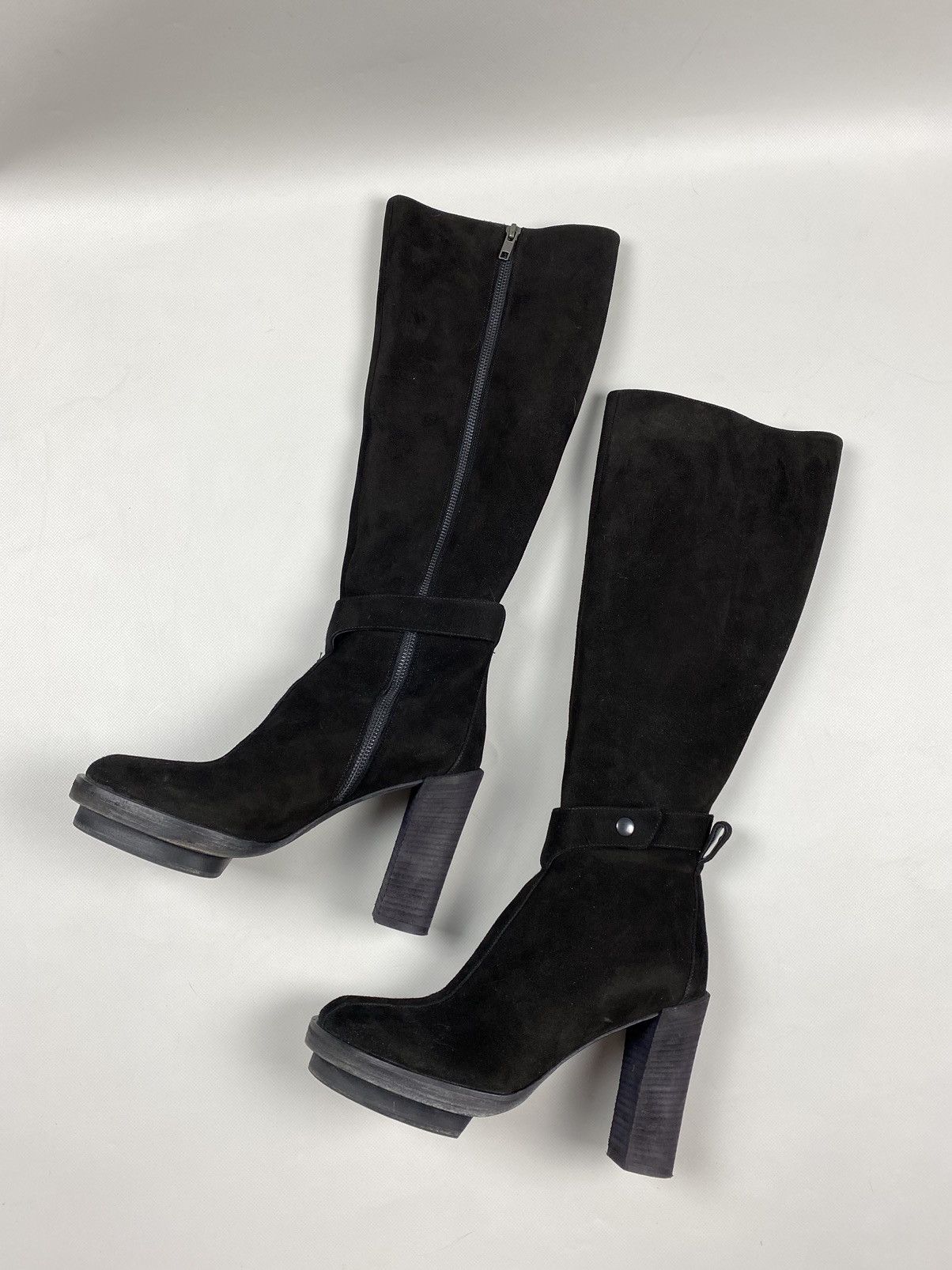 Ann Demeulemeester Ann Demeulemeester heeled over the knee suede boots shoes Size US 9 / IT 39 - 1 Thumbnail