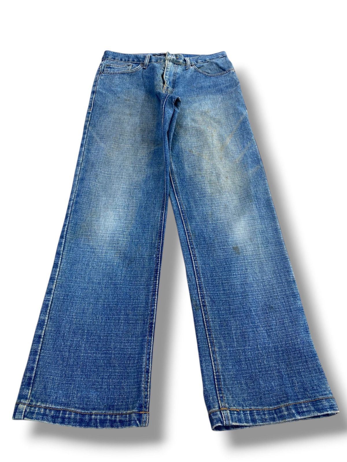 Japanese Brand Barcedons Japanese Brand Mud Faded Wash Style Loose Jeans Size US 30 / EU 46 - 1 Thumbnail