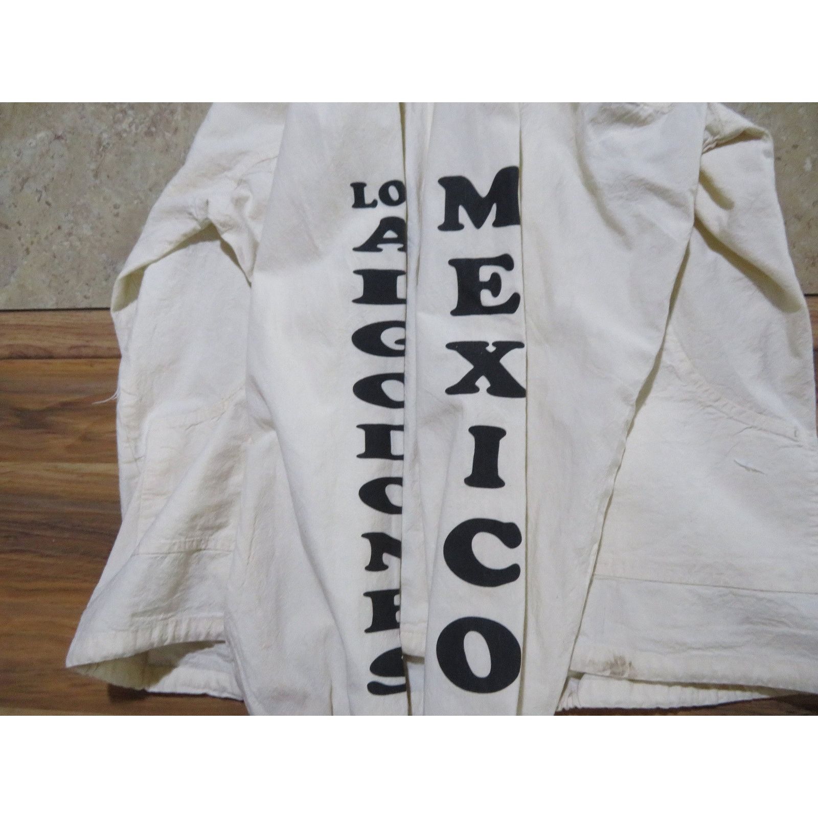 Other Mexican Hooded Cotton Baja Jacket Floral Beige Sz 40 Size US M / EU 48-50 / 2 - 8 Thumbnail