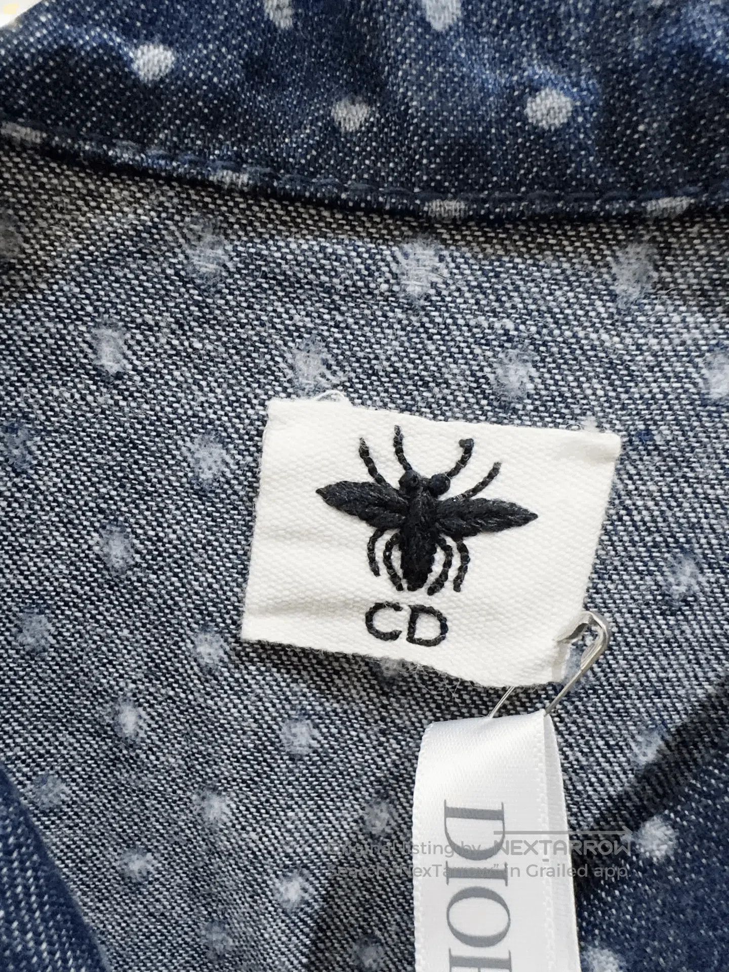 Dior Dior Small Bee Denim Vest. Size XS / US 0-2 / IT 36-38 - 2 Thumbnail