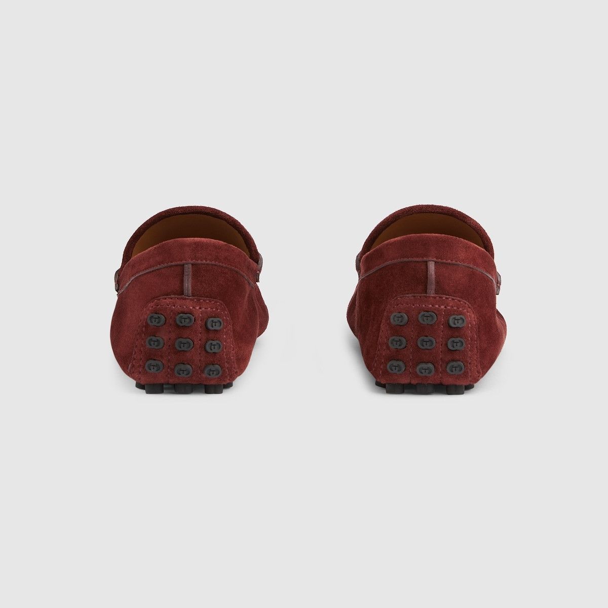Gucci o1mt1gz0925 Men's Driver Shoes With Horsebit in Burgundy Size US 7.5 / EU 40-41 - 3 Thumbnail