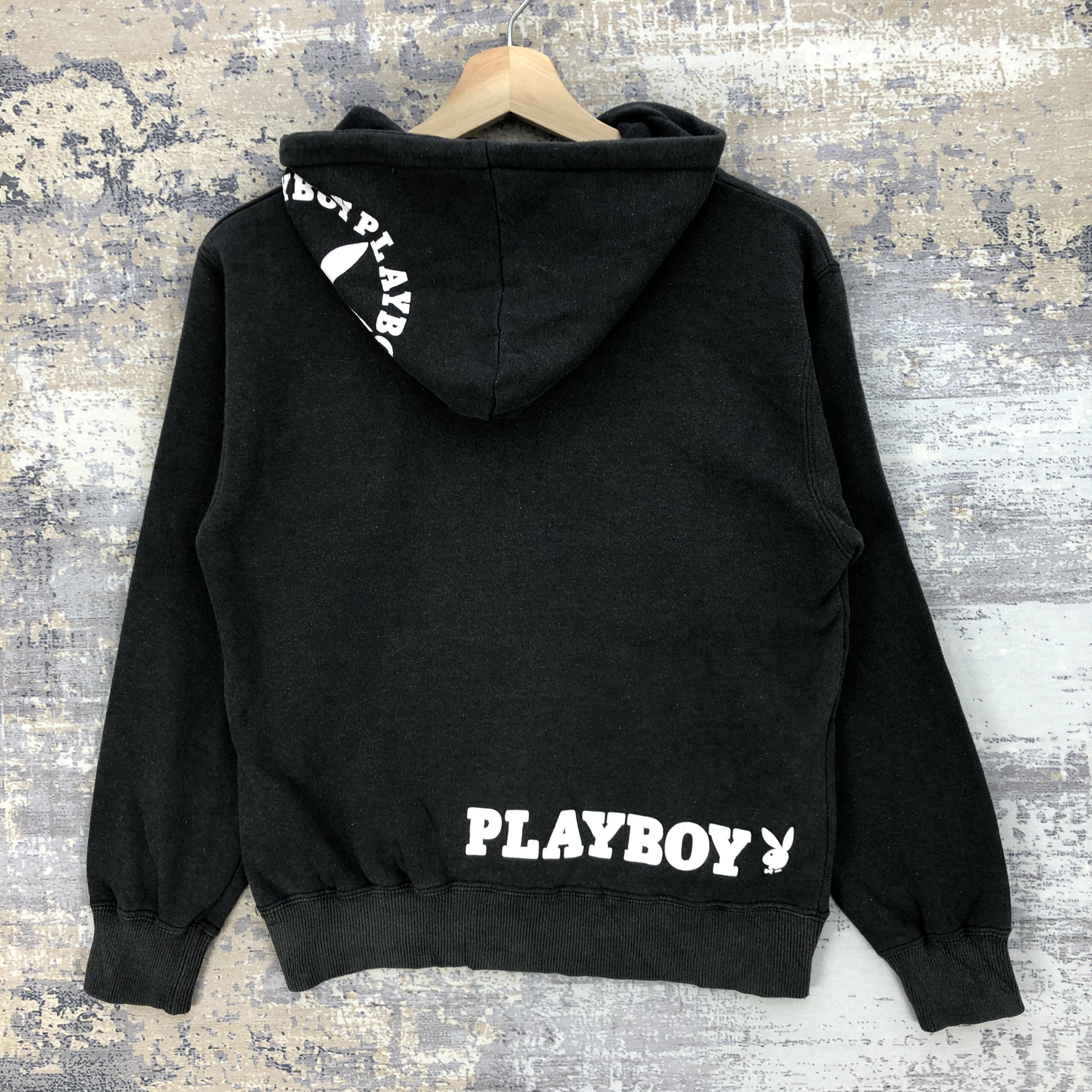 Vintage 90s Playboy Hoodie Sweater Playboy Hooded Sweatshirt