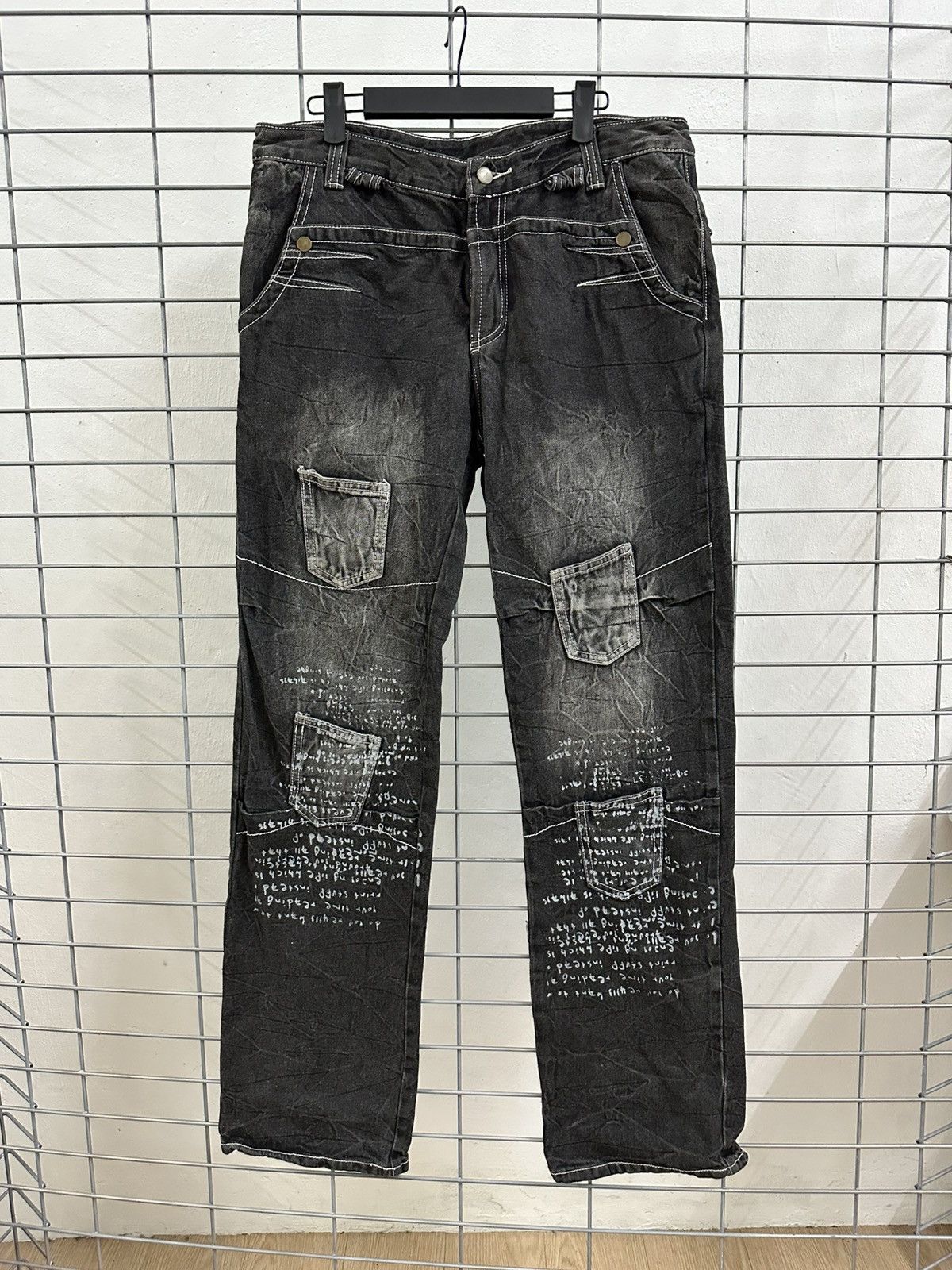 If Six Was Nine × Japanese Brand Rare And Beautiful Aston Design Multi Pocket Punk Bush Pants Size US 34 / EU 50 - 1 Thumbnail